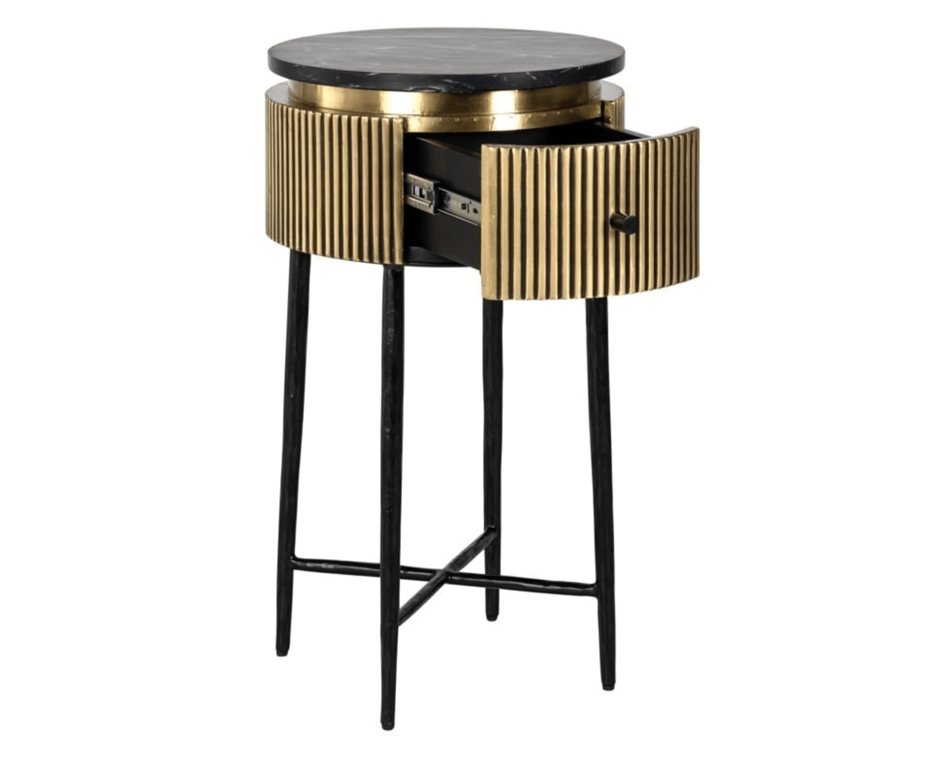 Stolik boczny IRONVILLE złoty Richmond Interiors Eye on Design