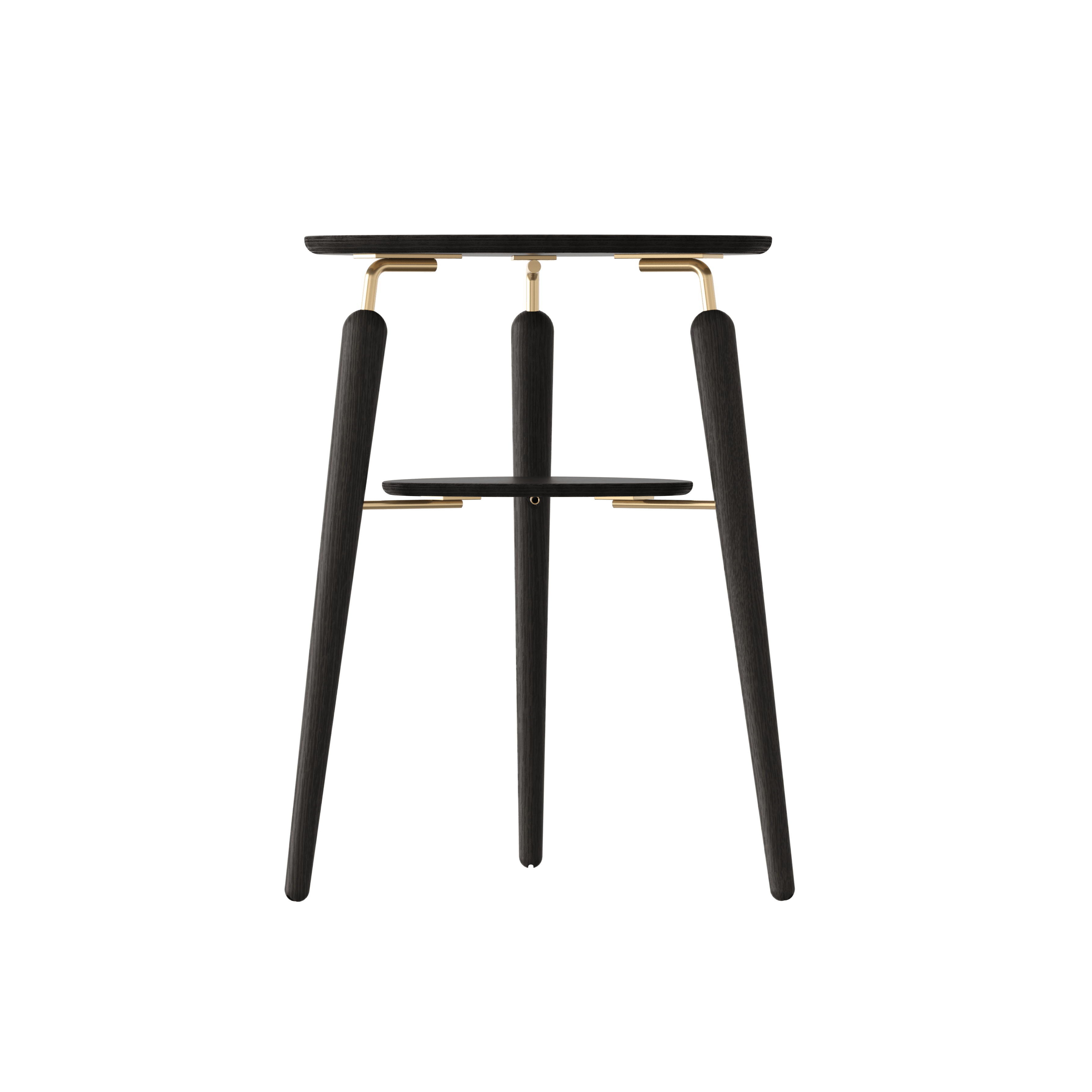 Stolik boczny MY SPOT czarny ze złotym wykończeniem UMAGE Eye on Design