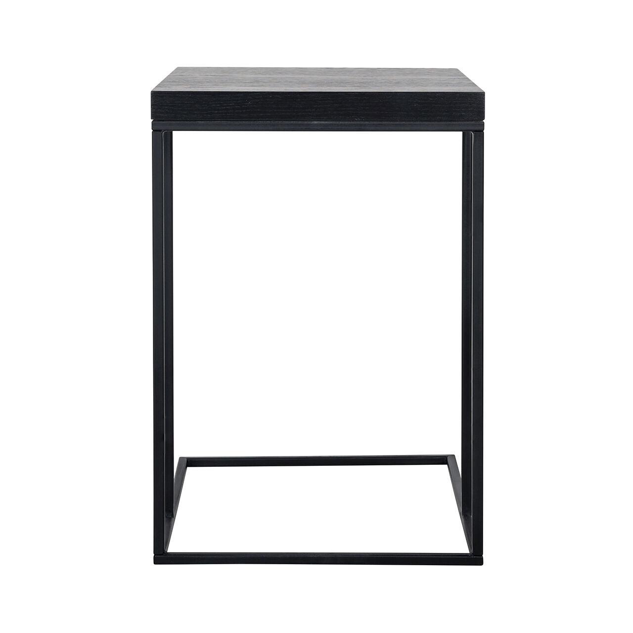 Stolik boczny OAKURA czarny fornir dębowy Richmond Interiors Eye on Design