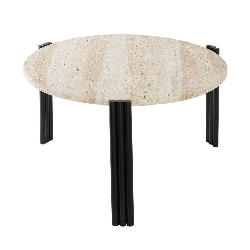 Stolik boczny TRIBUS jasny blat z czarną podstawą AYTM Eye on Design