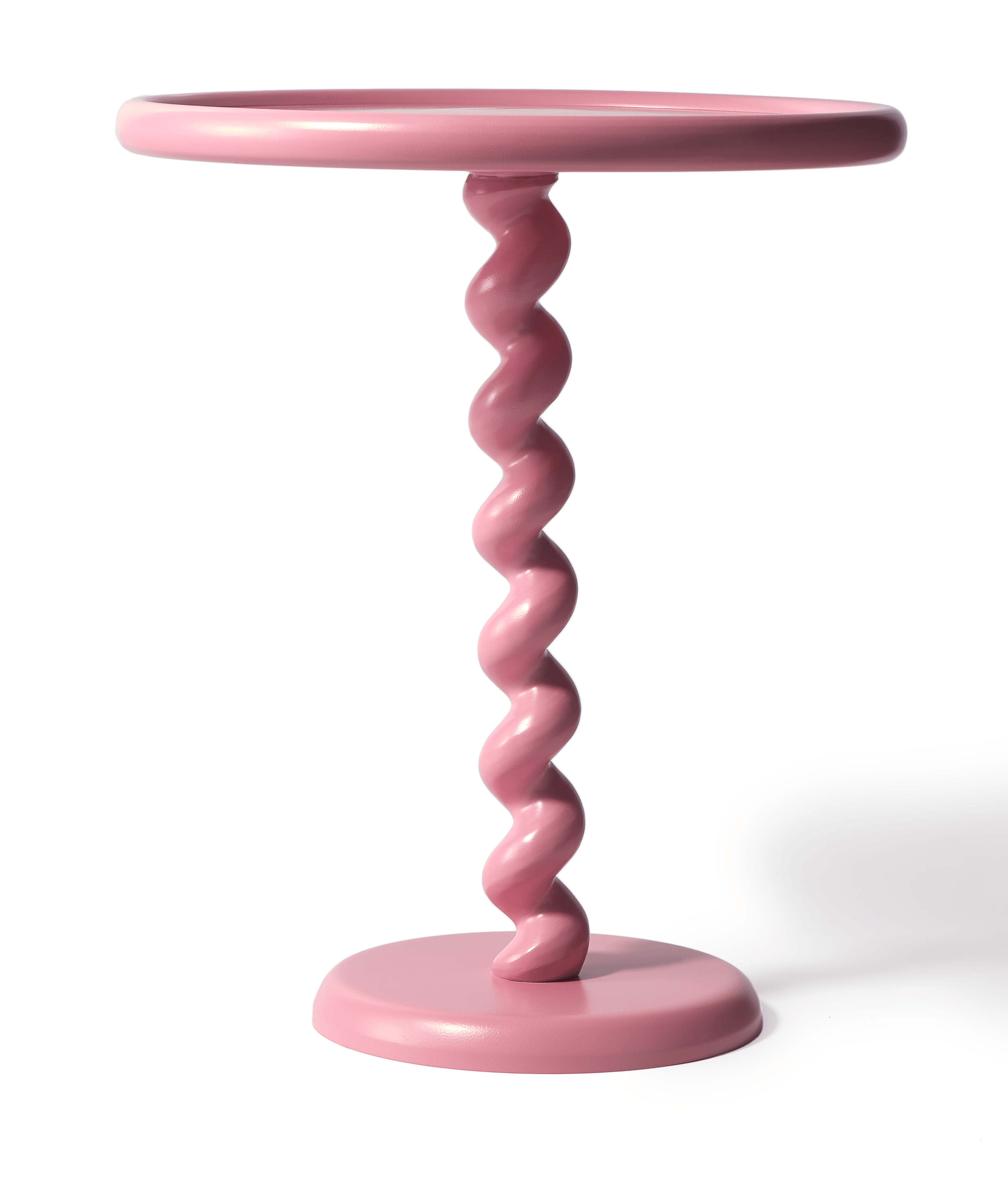 Stolik boczny TWISTER jasnoróżowy Pols Potten Eye on Design