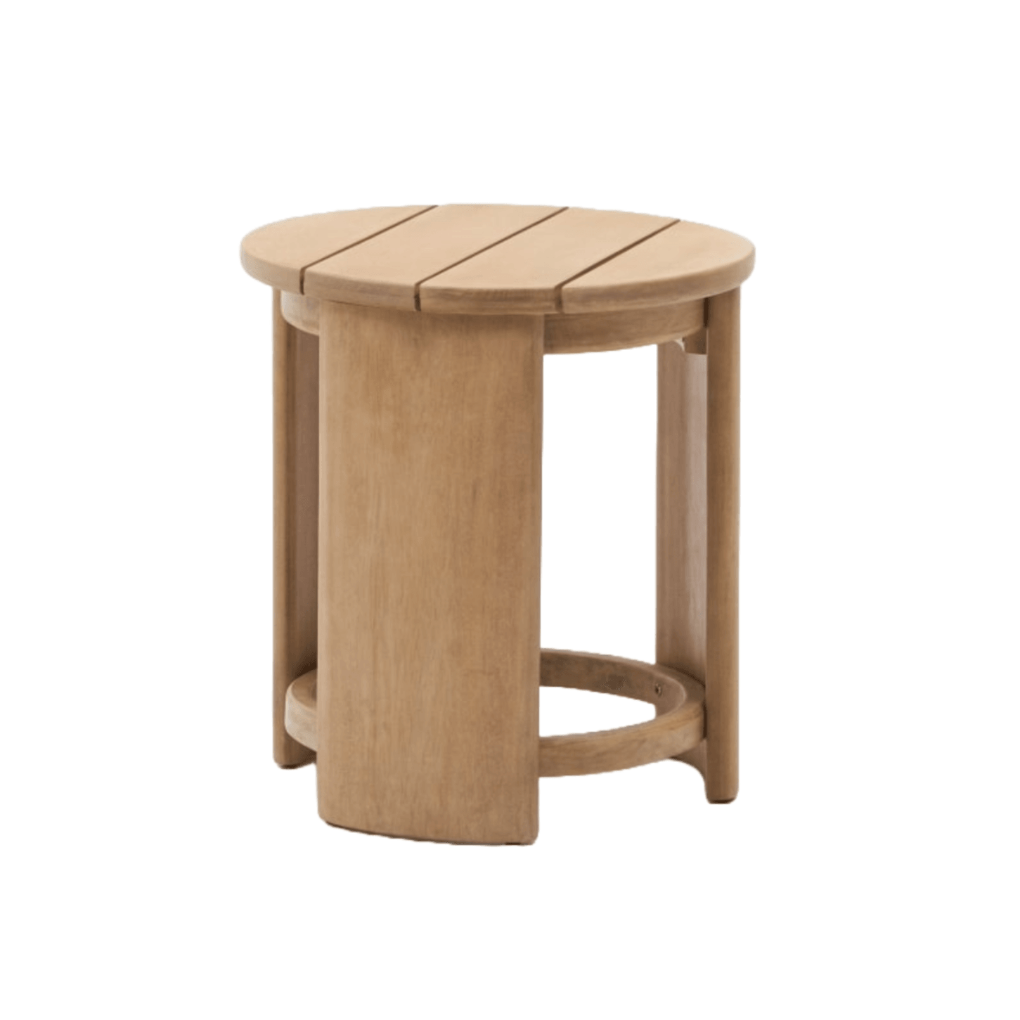 Stolik boczny XORIGUER drewno eukaliptusowe La Forma Eye on Design