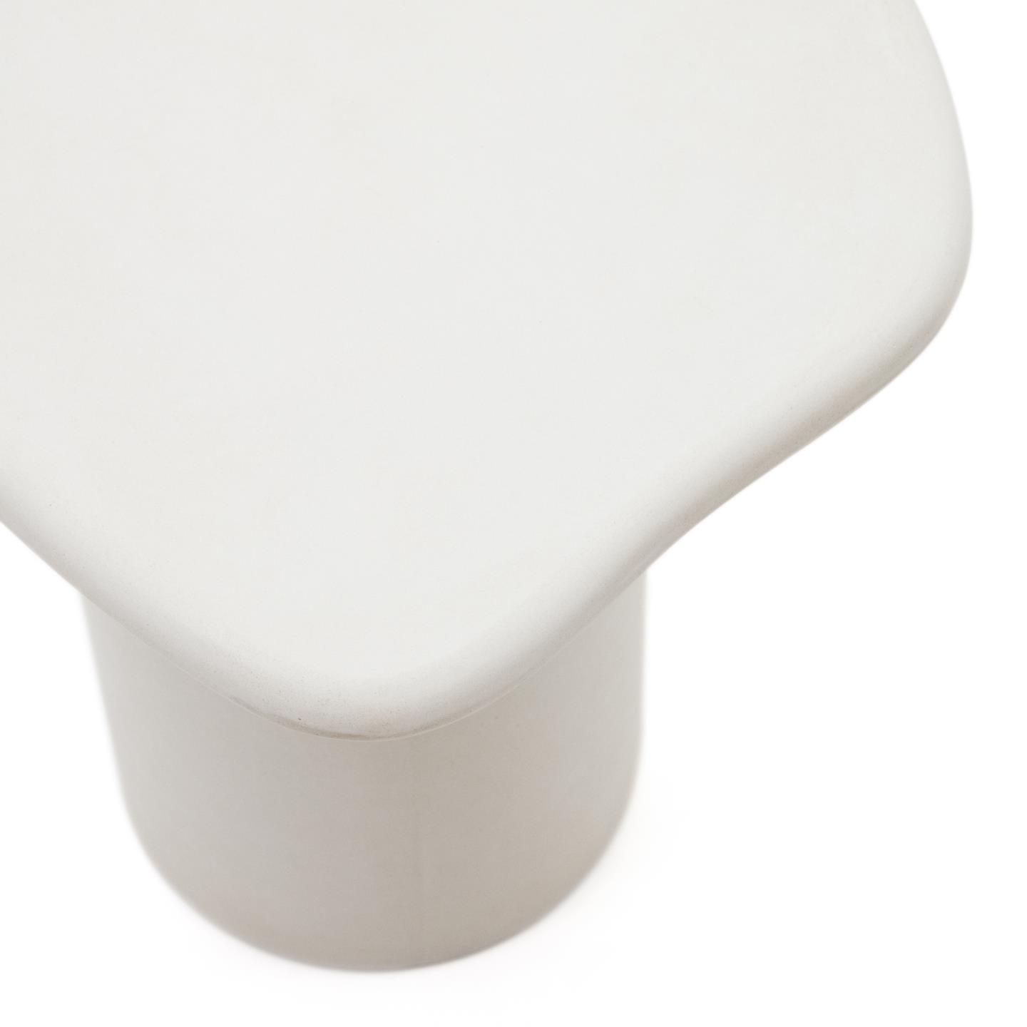 Stolik boczny zewnętrzny MACARELLA biały cement La Forma Eye on Design