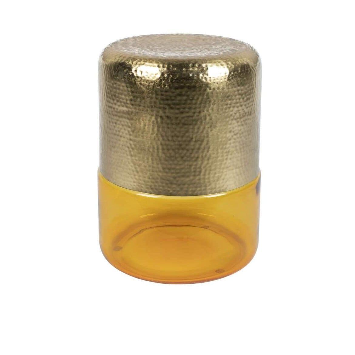 Stolik kawowy CAVE bursztynowy Dutchbone Eye on Design