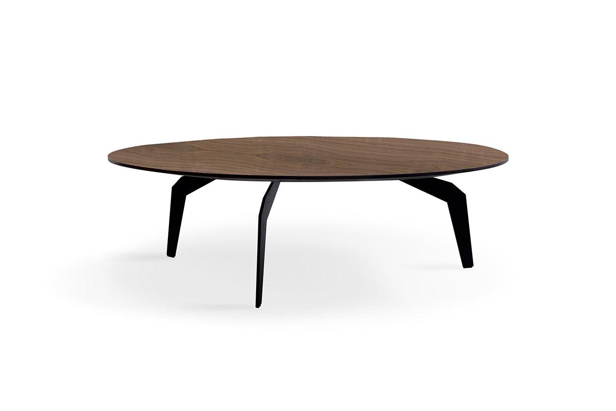 Stolik kawowy FEZA drewniany z czarną podstawą Nobonobo Eye on Design