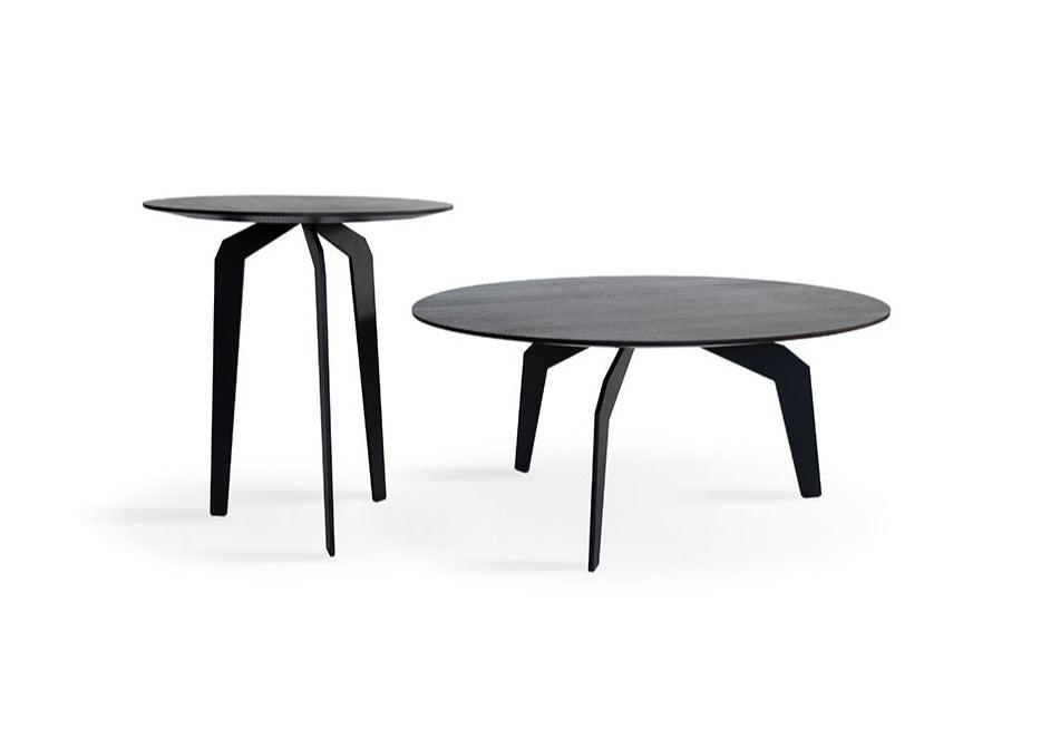 Stolik kawowy FEZA drewniany z czarną podstawą Nobonobo Eye on Design