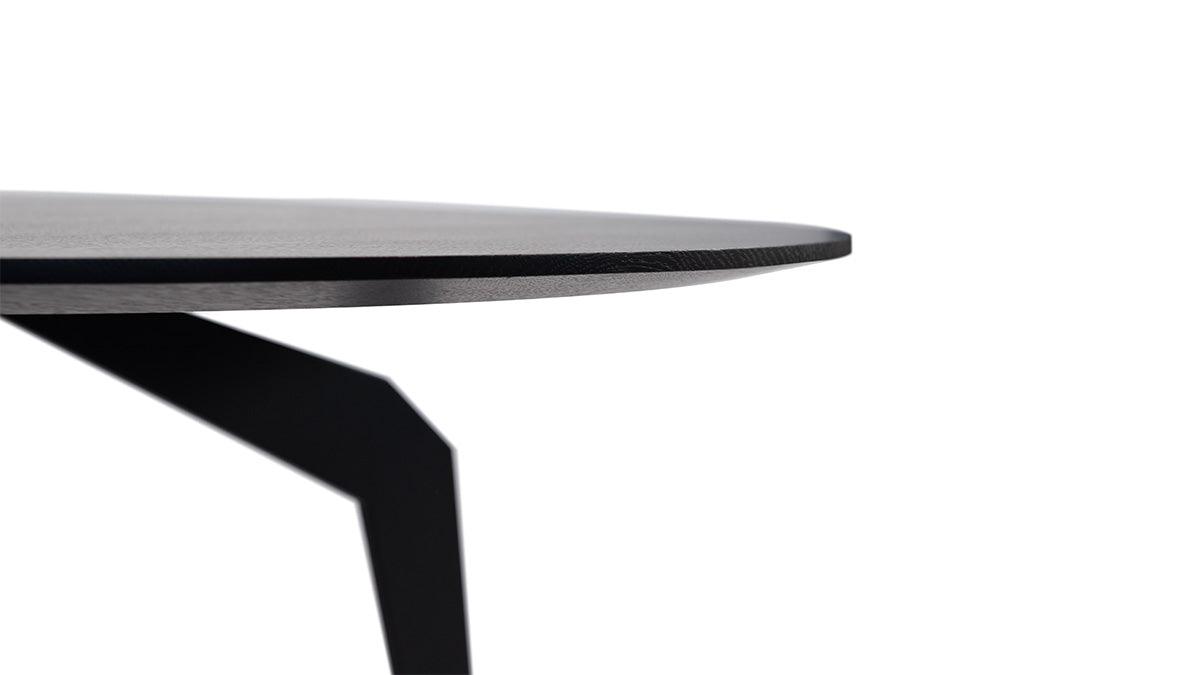 Stolik kawowy FEZA drewniany z czarną podstawą Nobonobo Eye on Design