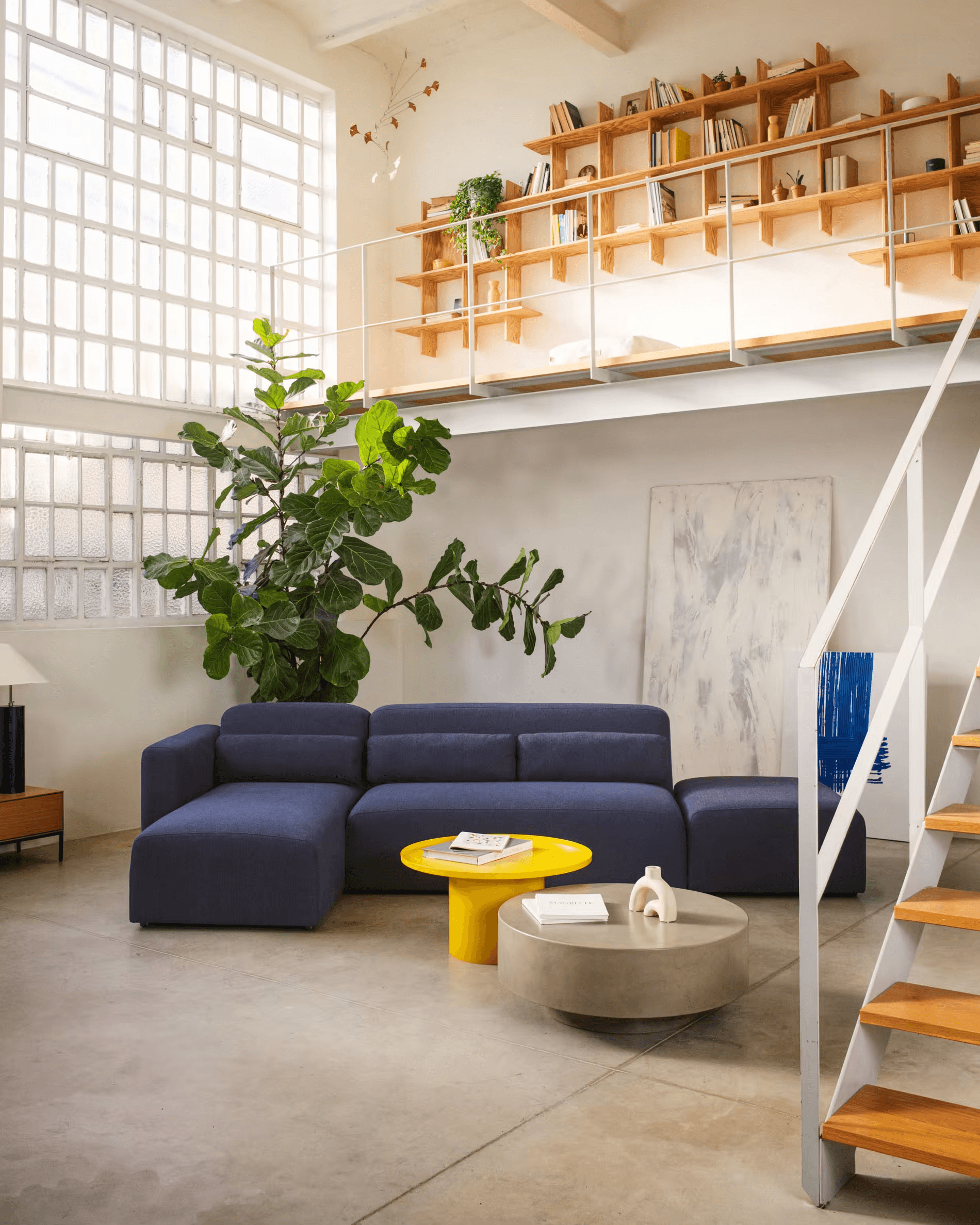 Stolik kawowy FLEKSA musztardowy La Forma Eye on Design