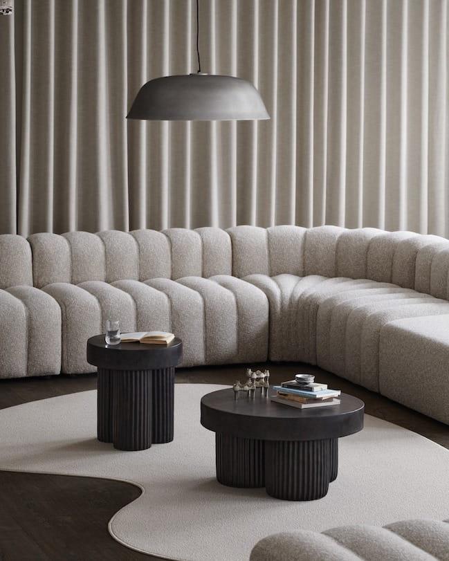 Stolik kawowy GEAR czarny beton NORR11 Eye on Design