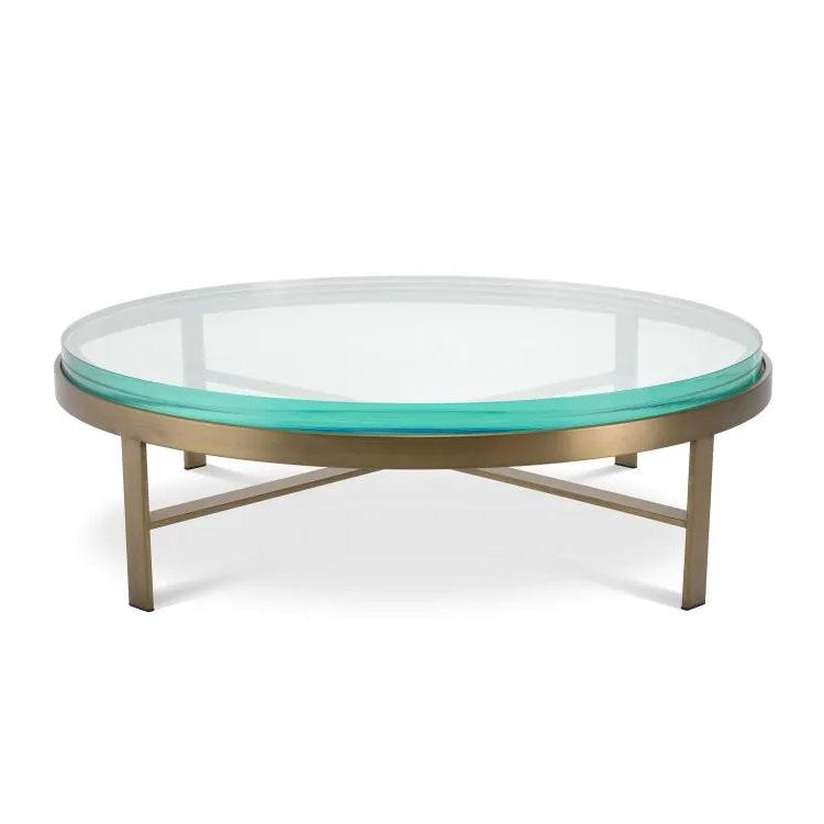 Stolik kawowy HOXTON szczotkowany mosiądz Eichholtz Eye on Design