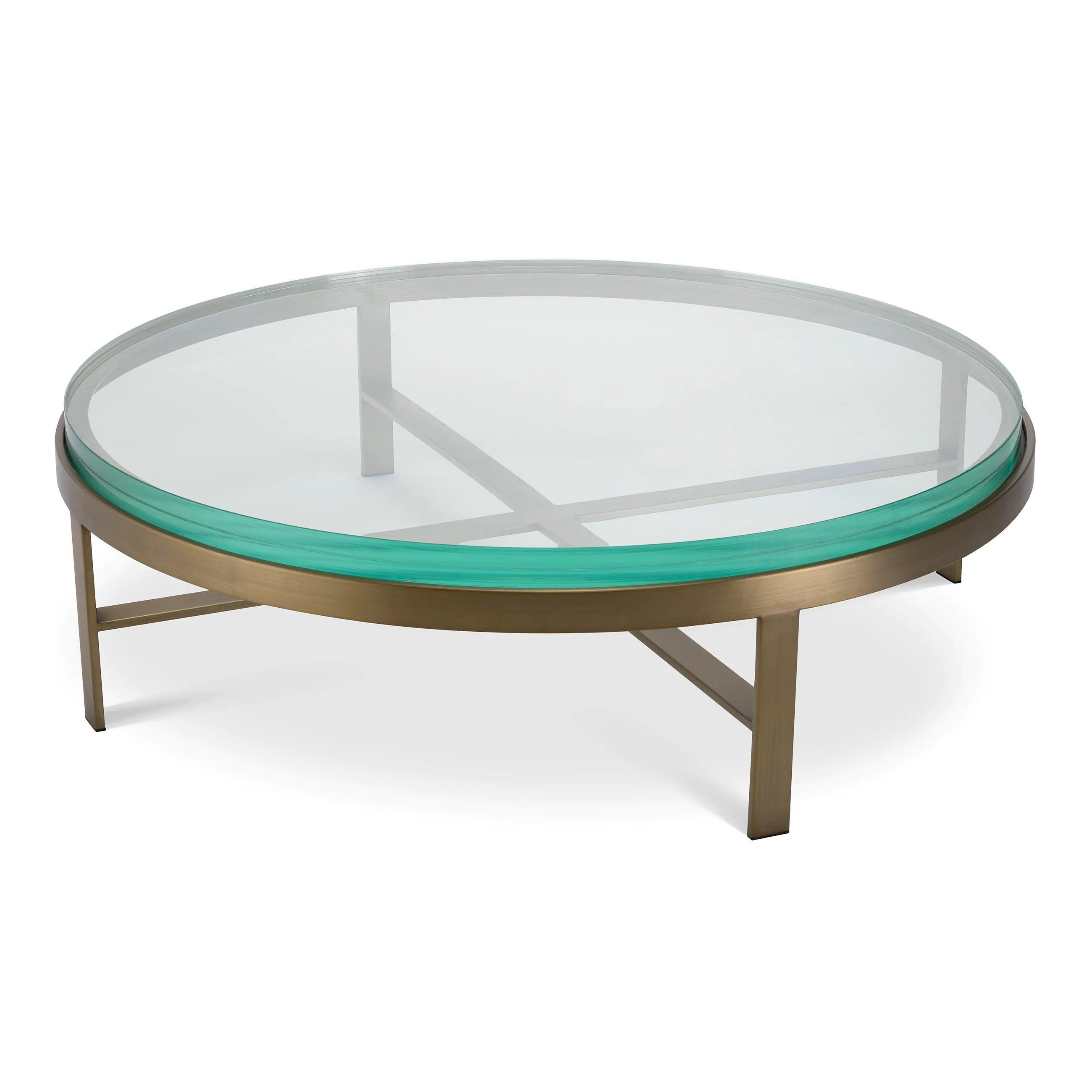 Stolik kawowy HOXTON szczotkowany mosiądz Eichholtz Eye on Design