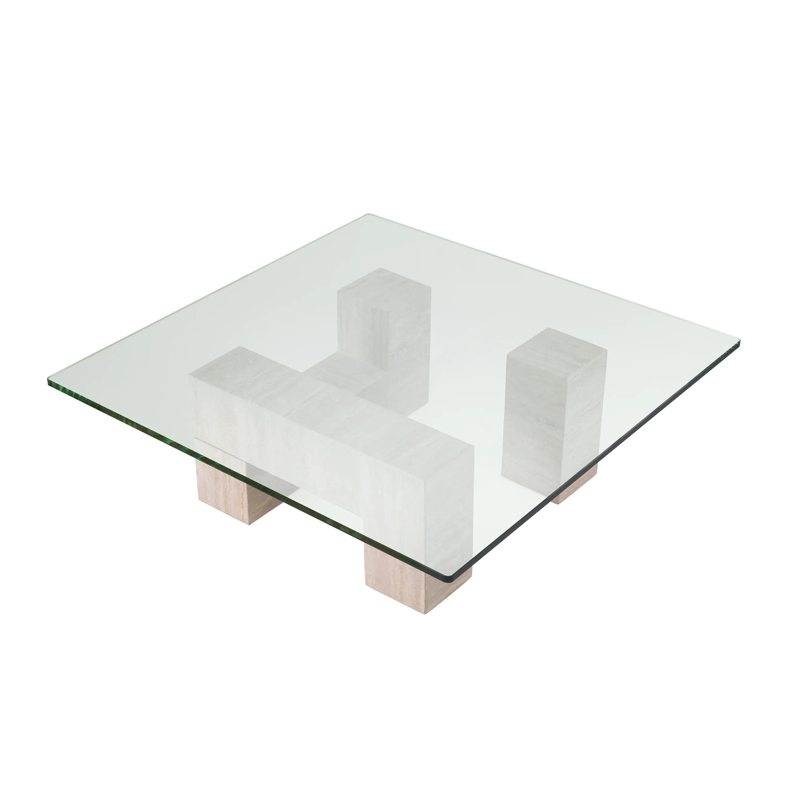 Stolik kawowy IKAL trawertyn Eichholtz Eye on Design