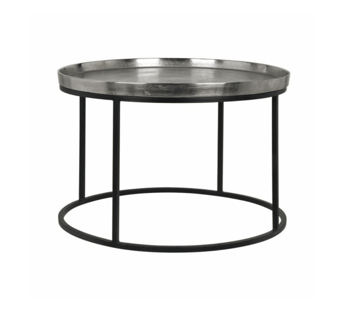 Stolik kawowy LYAM srebrny Richmond Interiors Eye on Design