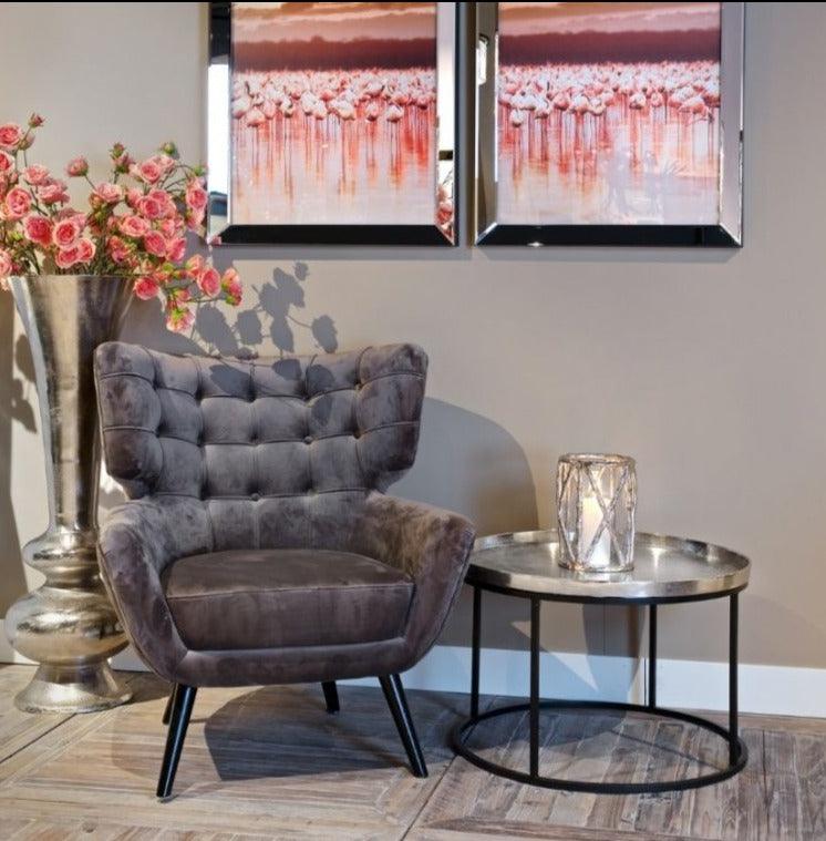 Stolik kawowy LYAM srebrny Richmond Interiors Eye on Design