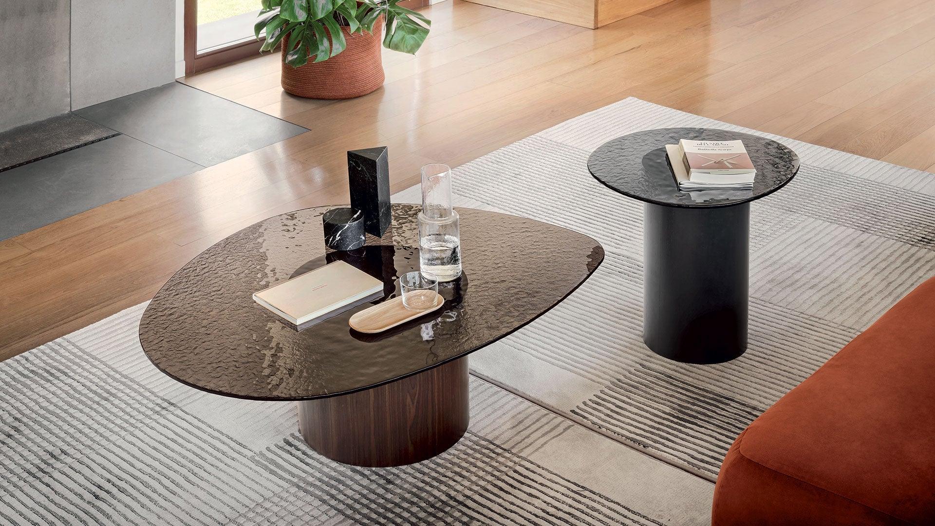 Stolik kawowy MUSHROOM ciemnobrązowa podstawa Calligaris Eye on Design