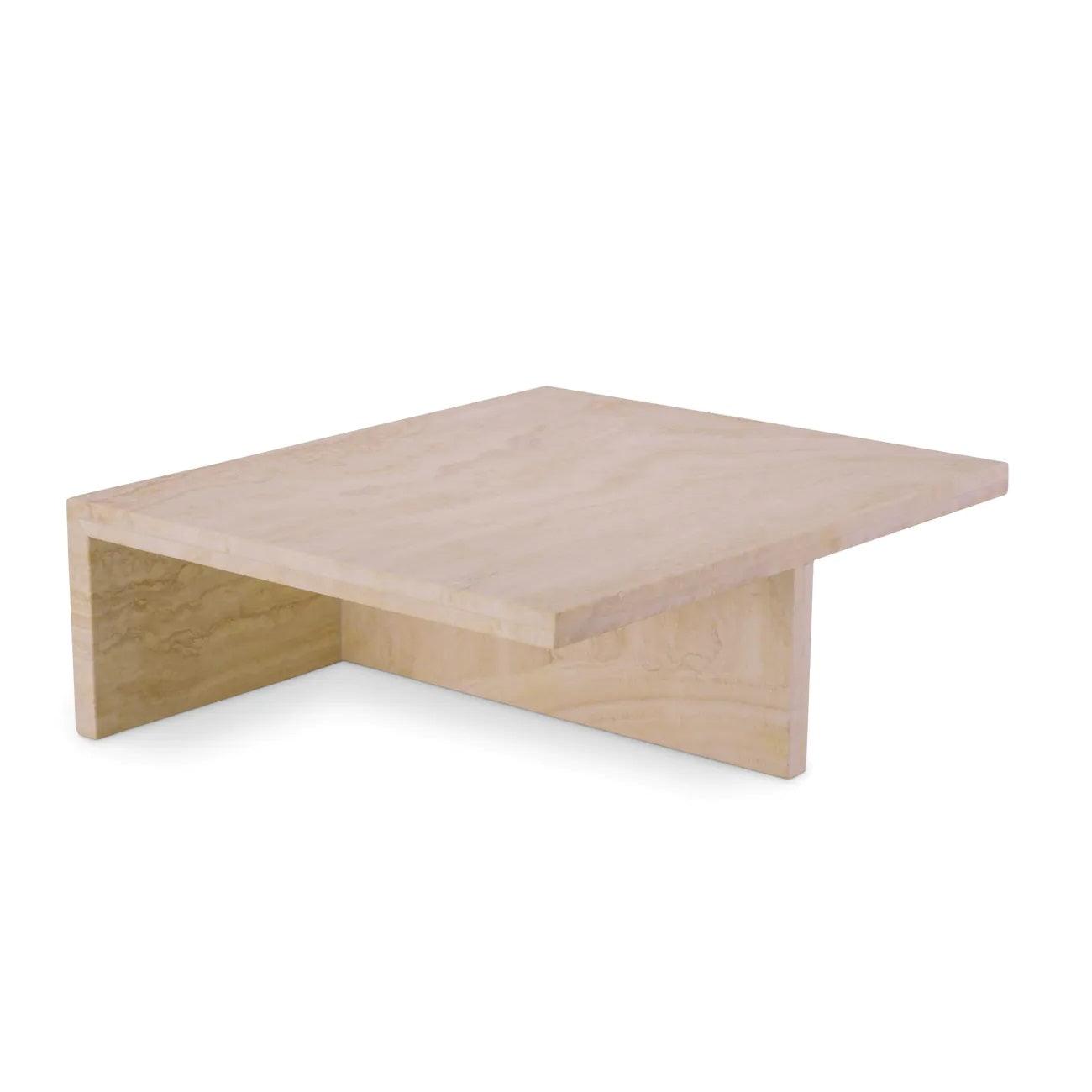 Stolik kawowy niski AMARA trawertyn Eichholtz 23.5 cm Eye on Design