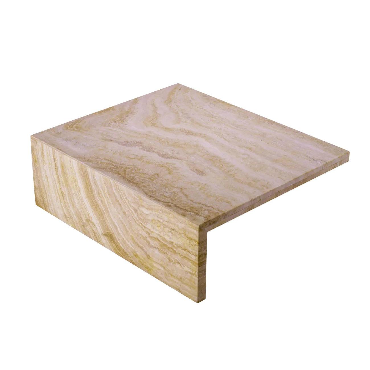 Stolik kawowy niski AMARA trawertyn Eichholtz Eye on Design