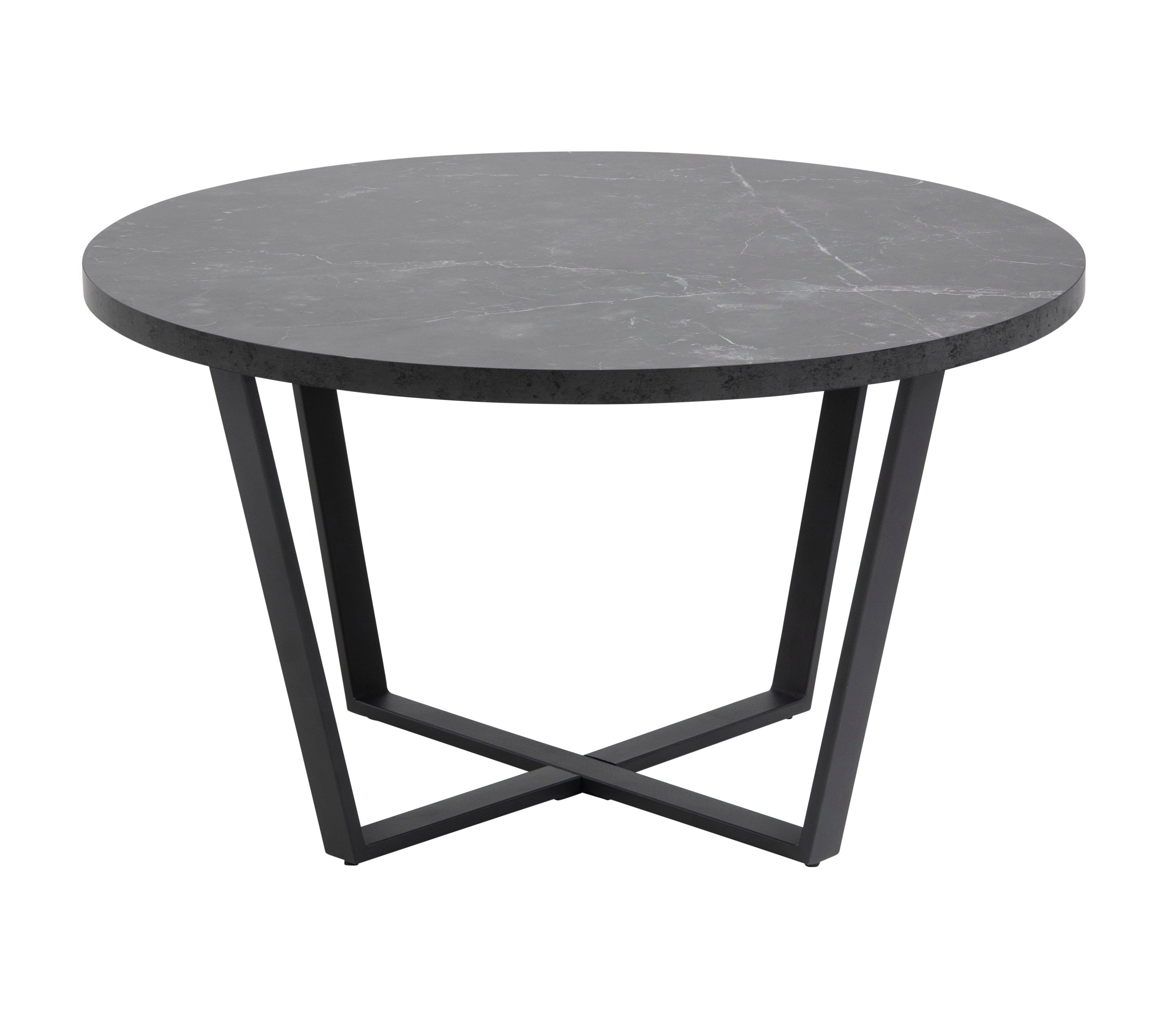 Stolik kawowy okrągły AMBLE czarny marmur Home Essentials Eye on Design