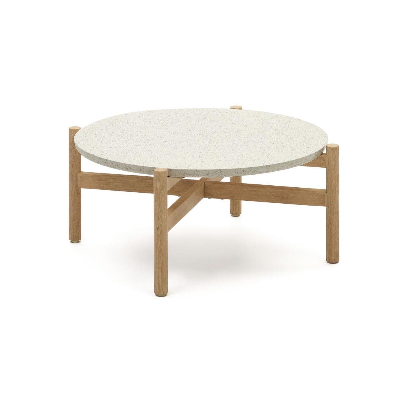 Stolik kawowy POLA lite drewno eukaliptusowe La Forma Eye on Design