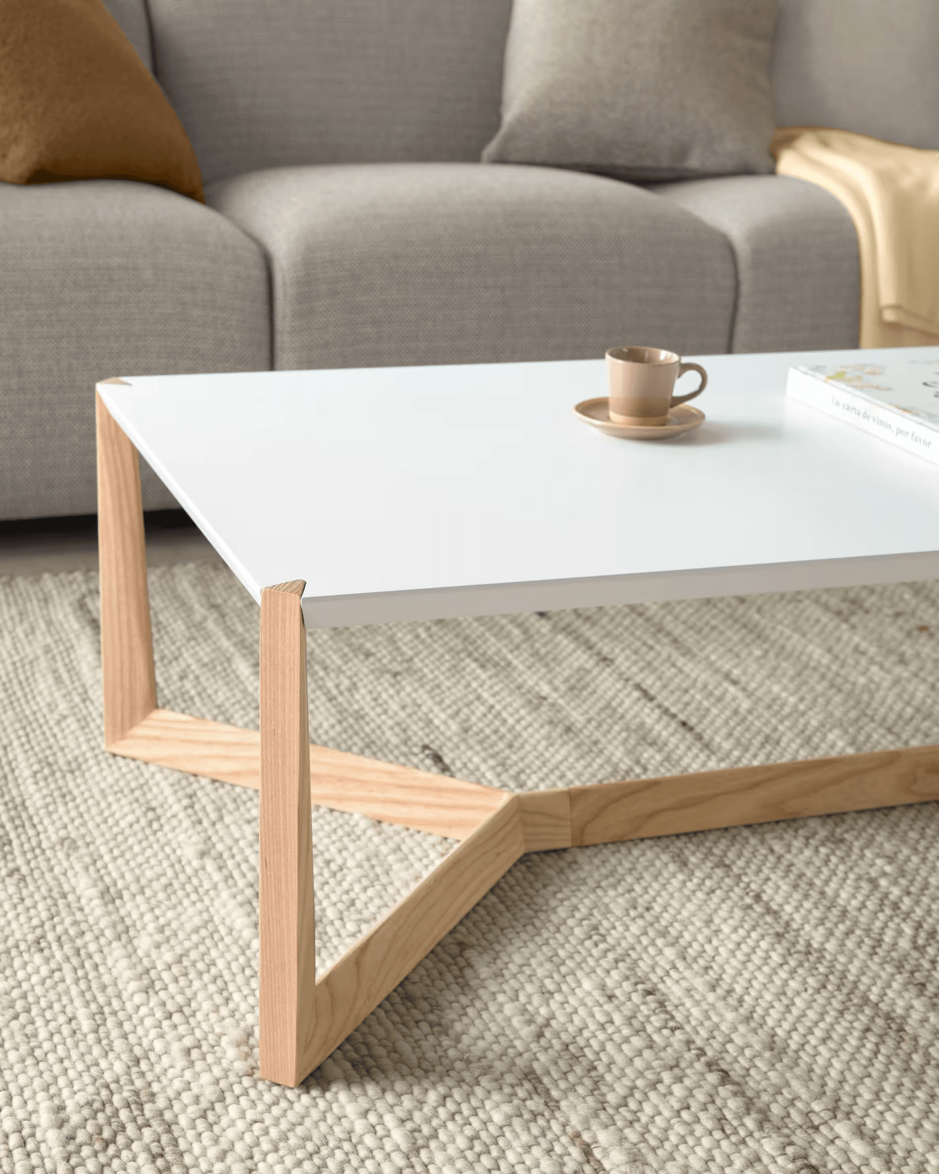 Stolik kawowy QUATRO drewno jesionowe La Forma Eye on Design