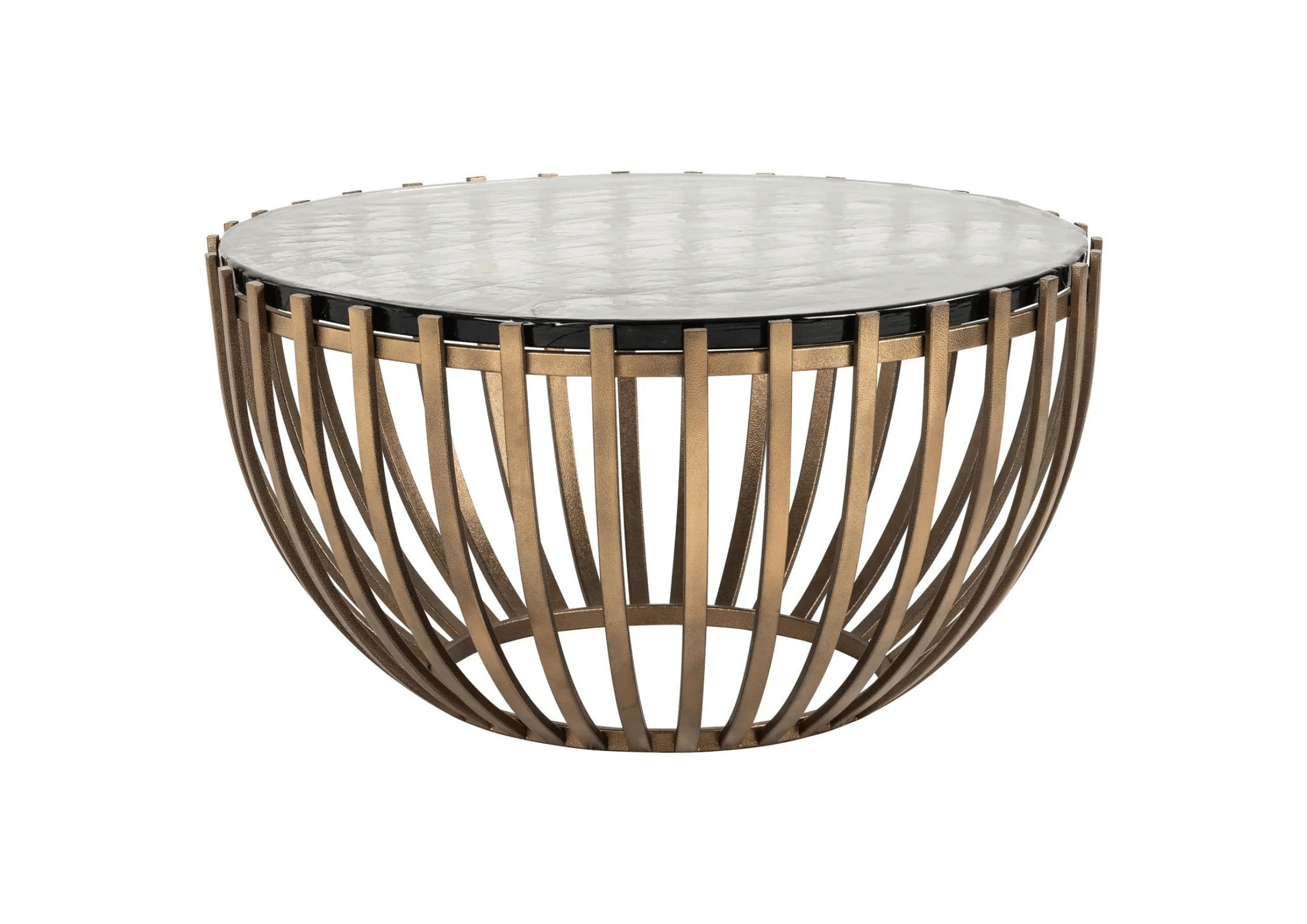 Stolik kawowy VOLANTE mosiężny Richmond Interiors Eye on Design