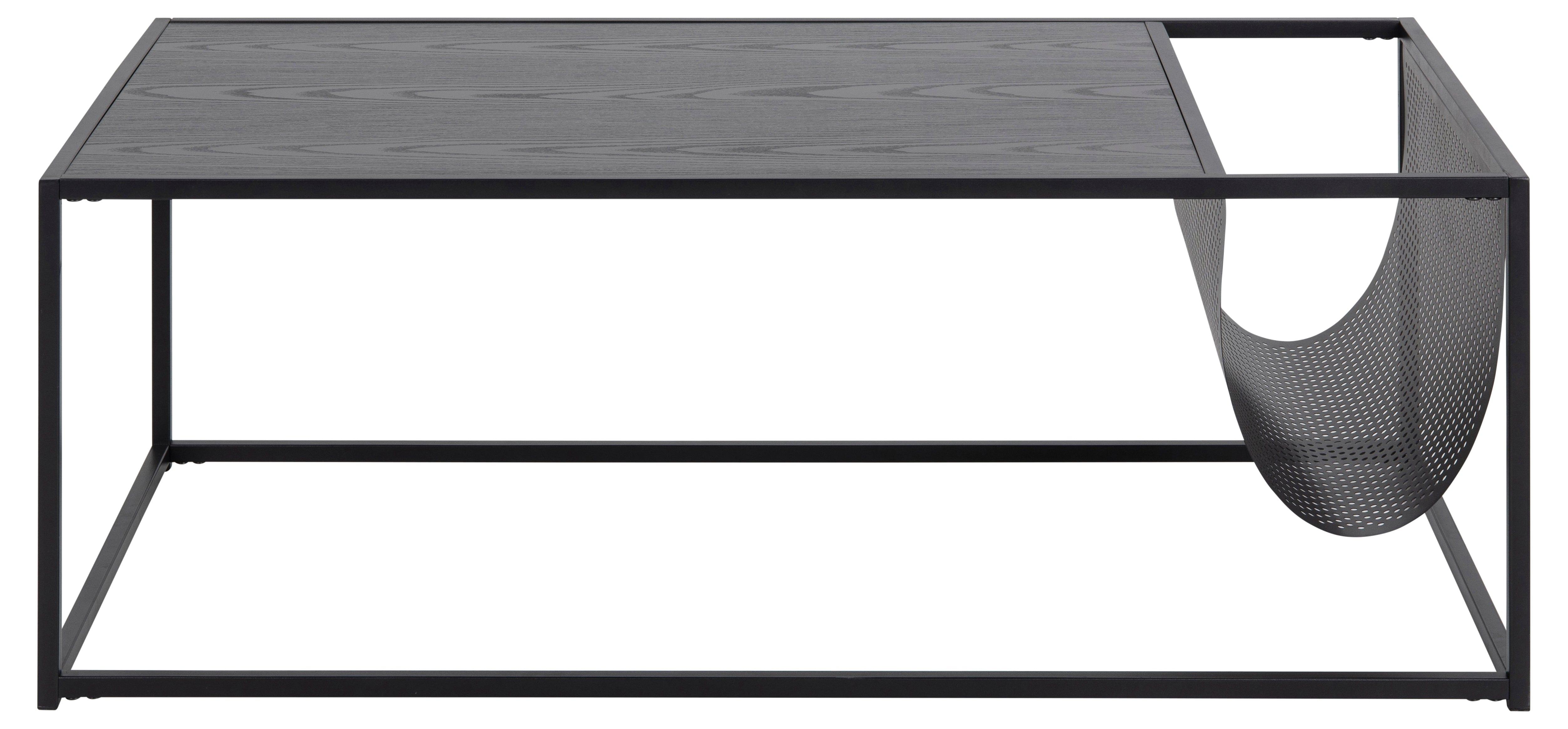 Stolik kawowy z miejscem na gazety SEAFORD czarny Home Essentials Eye on Design