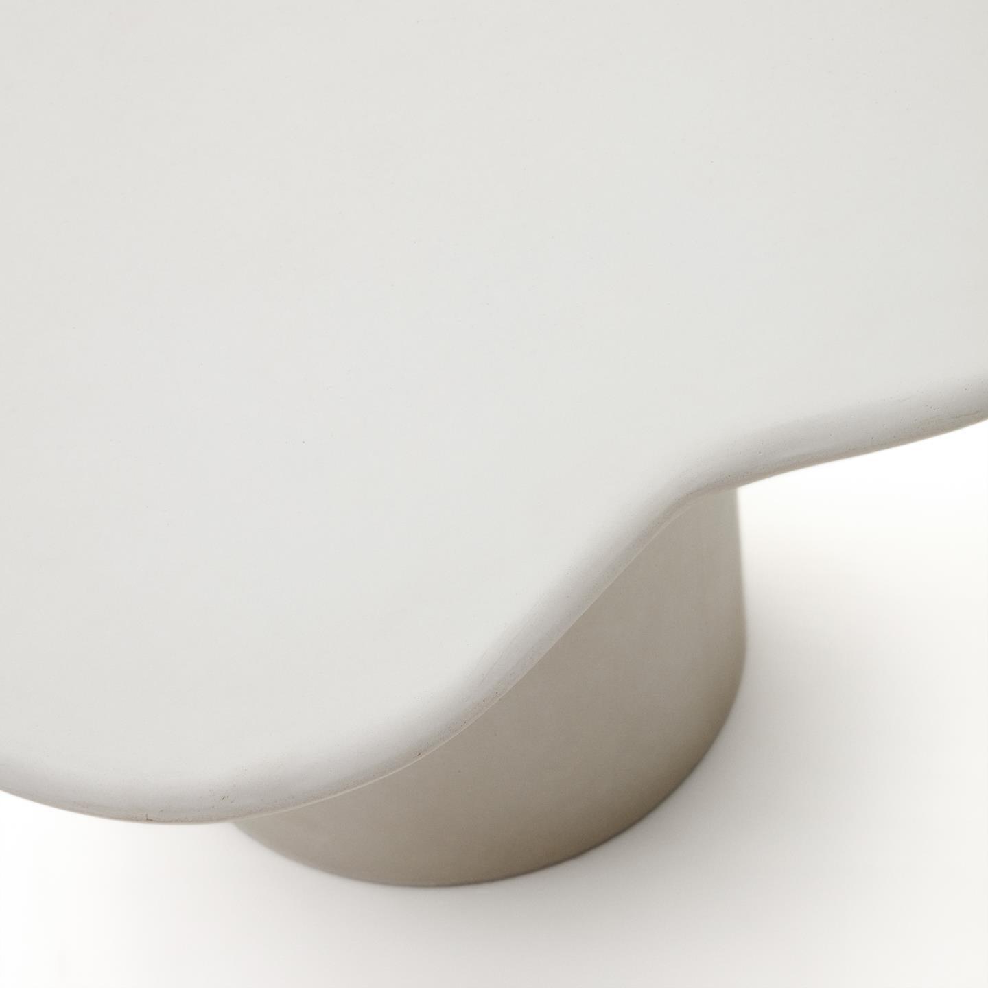 Stolik kawowy zewnętrzny MACARELLA biały cement La Forma Eye on Design