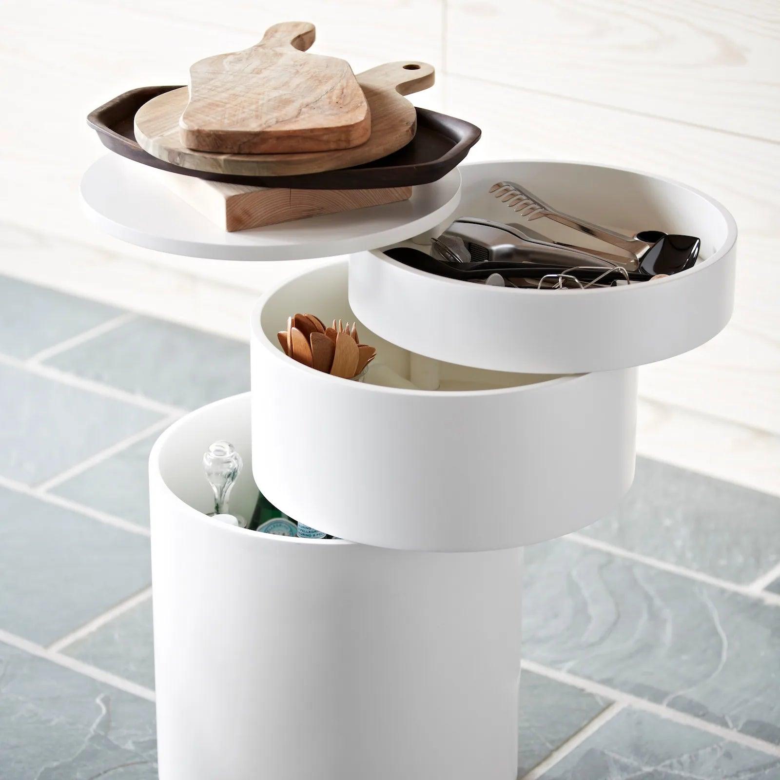 Stolik na kółkach BARBOY biały Verpan Eye on Design