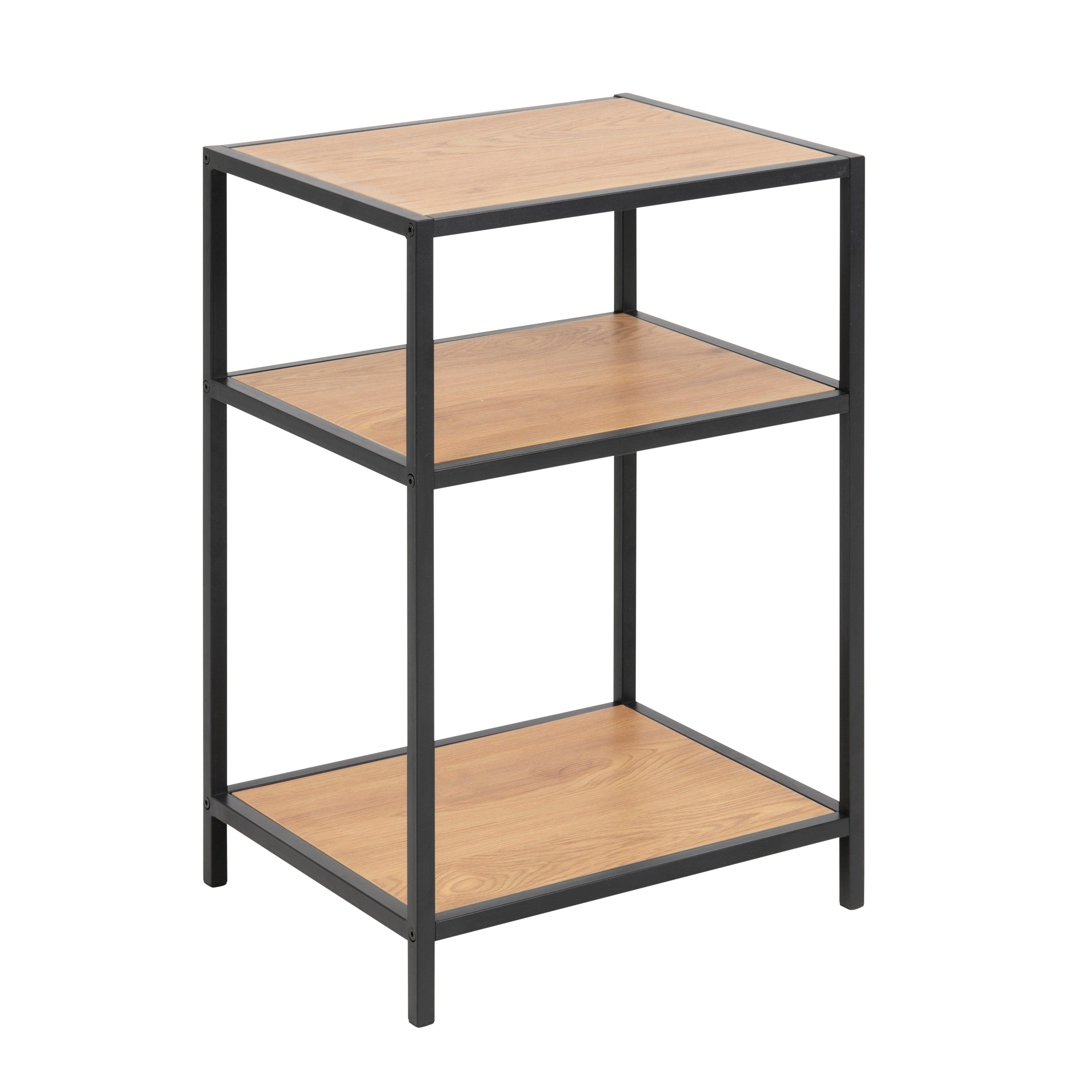 Stolik nocny z półkami SEAFORD drewniany Actona Eye on Design