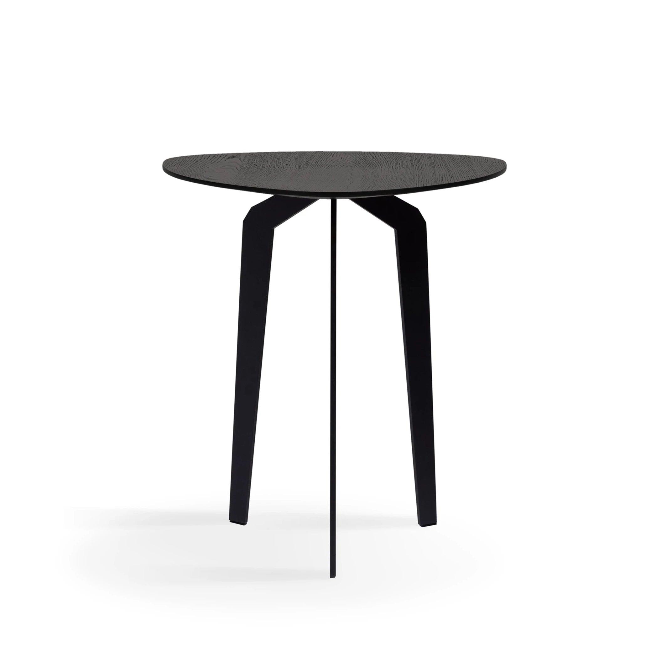 Stolik pomocniczy FEZA drewniany z czarną podstawą Nobonobo Eye on Design