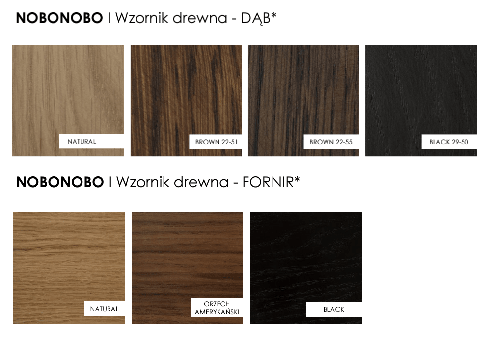 Stolik pomocniczy FEZA drewniany z czarną podstawą Nobonobo Eye on Design