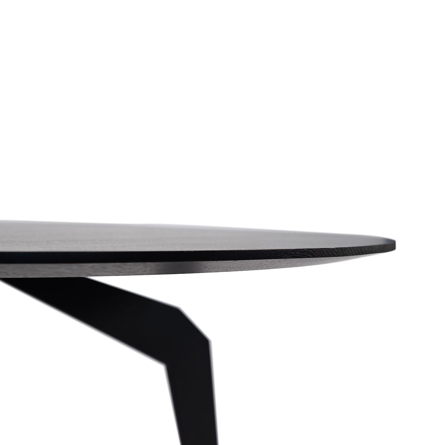 Stolik pomocniczy FEZA drewniany z czarną podstawą Nobonobo Eye on Design