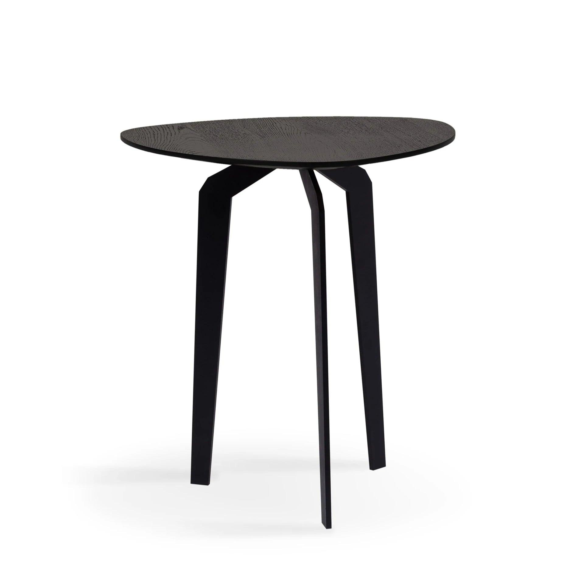 Stolik pomocniczy FEZA drewniany z czarną podstawą Nobonobo Eye on Design