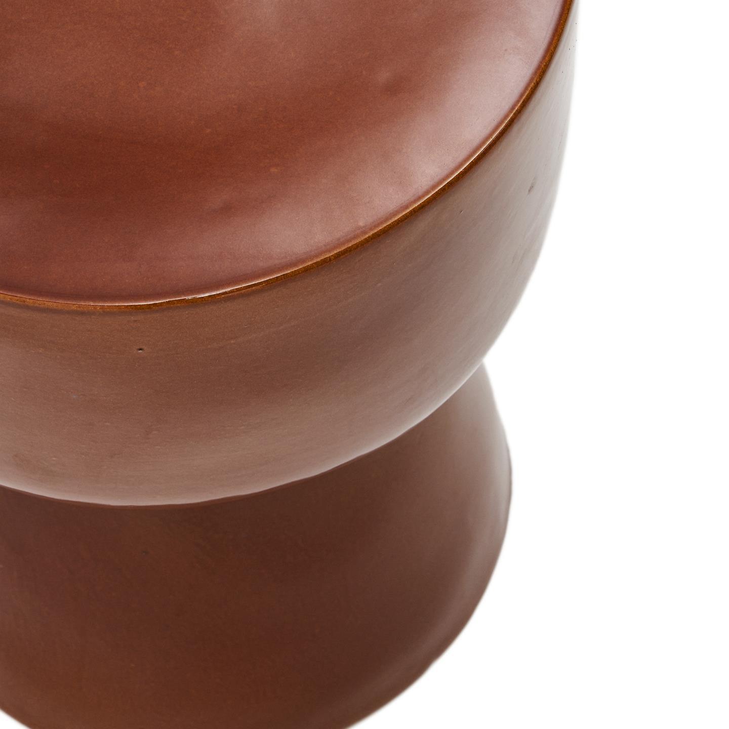 Stolik pomocniczy ogrodowy MESQUIDA szkliwiona terakota La Forma Eye on Design