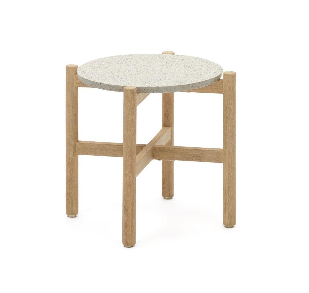 Stolik pomocniczy POLA lite drewno eukaliptusowe La Forma Eye on Design