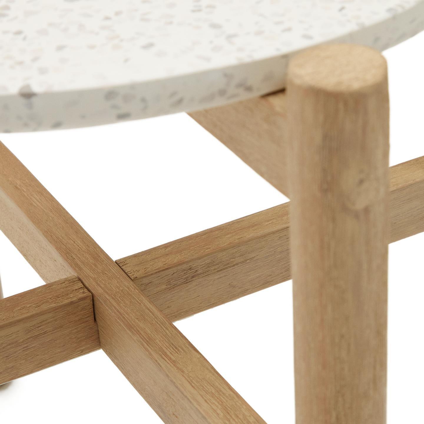 Stolik pomocniczy POLA lite drewno eukaliptusowe La Forma Eye on Design