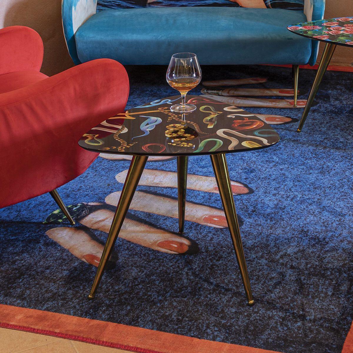 Stolik TWO OF SPADES szary Seletti Eye on Design