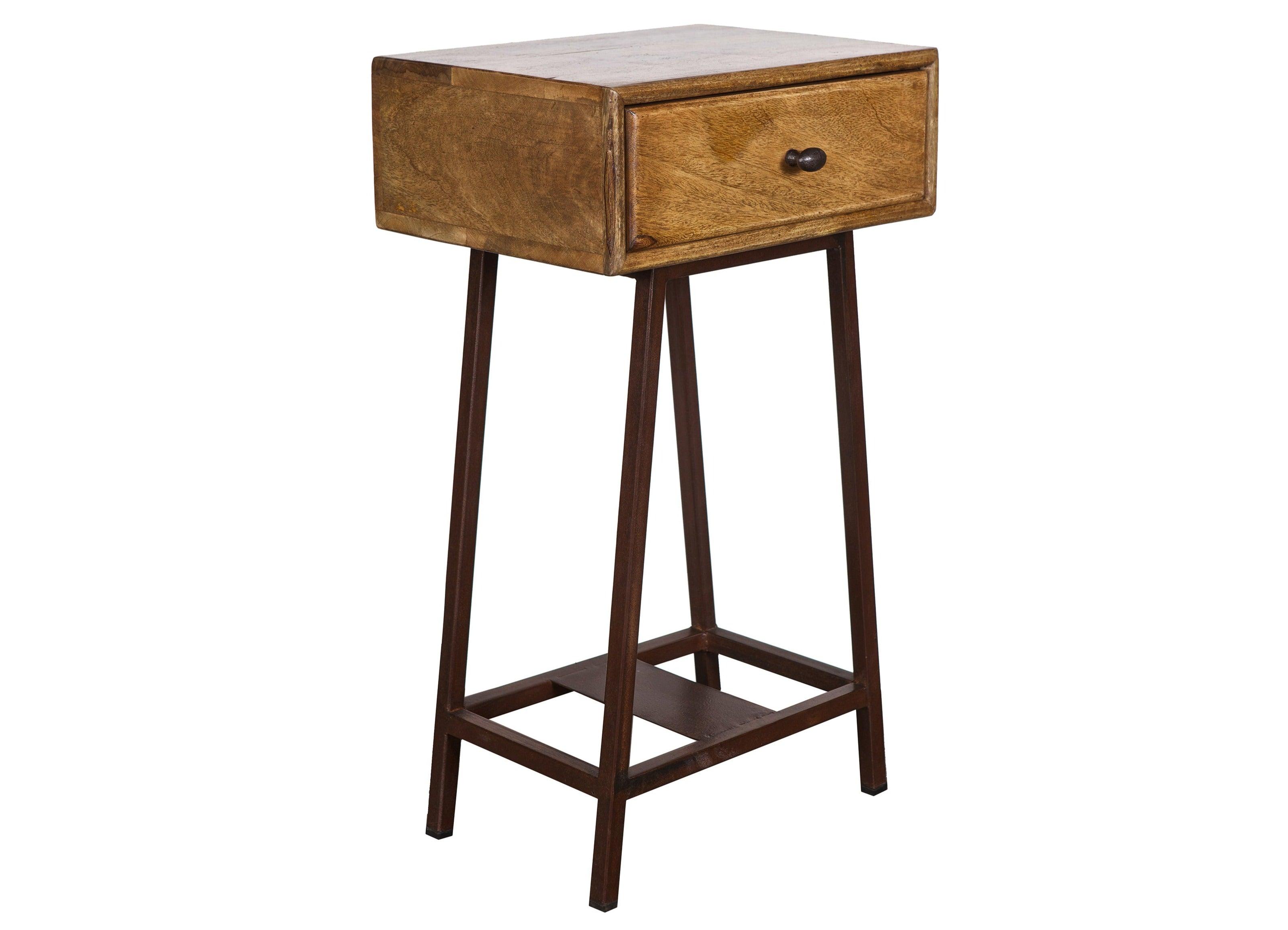 Stolik z szufladą SKYBOX drewniany Be Pure Eye on Design