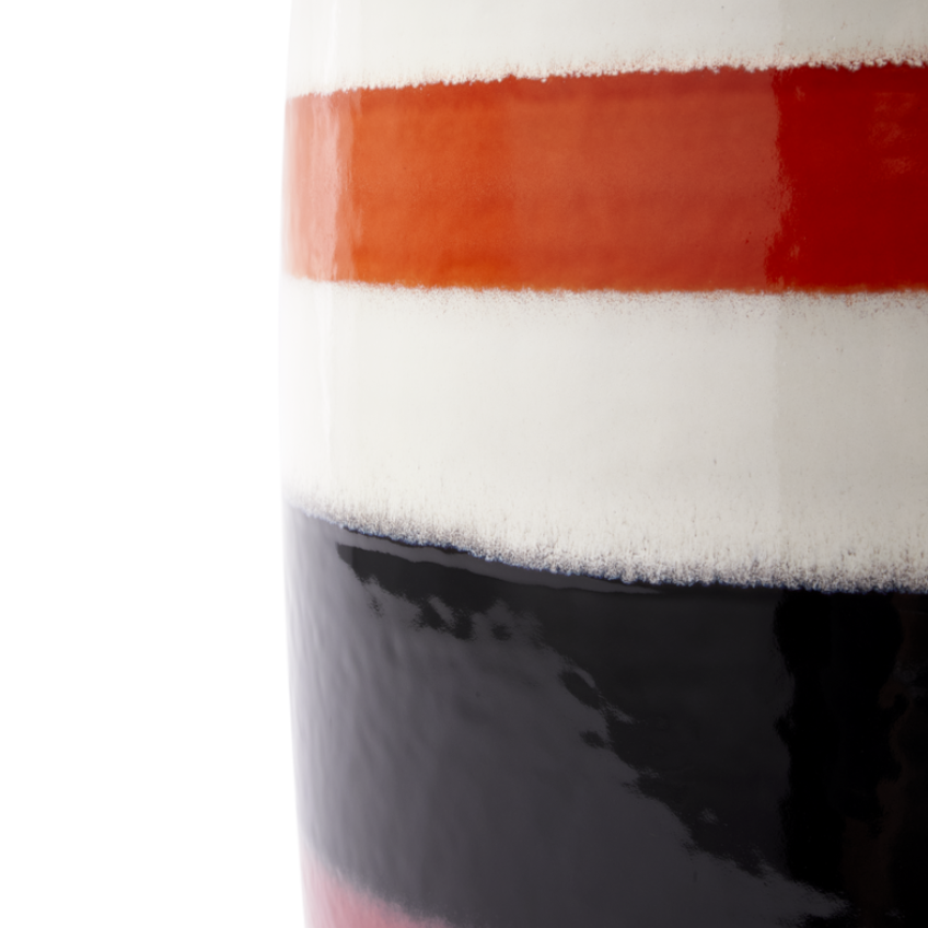 Bočný stolík STRIPED PILL farebná keramika