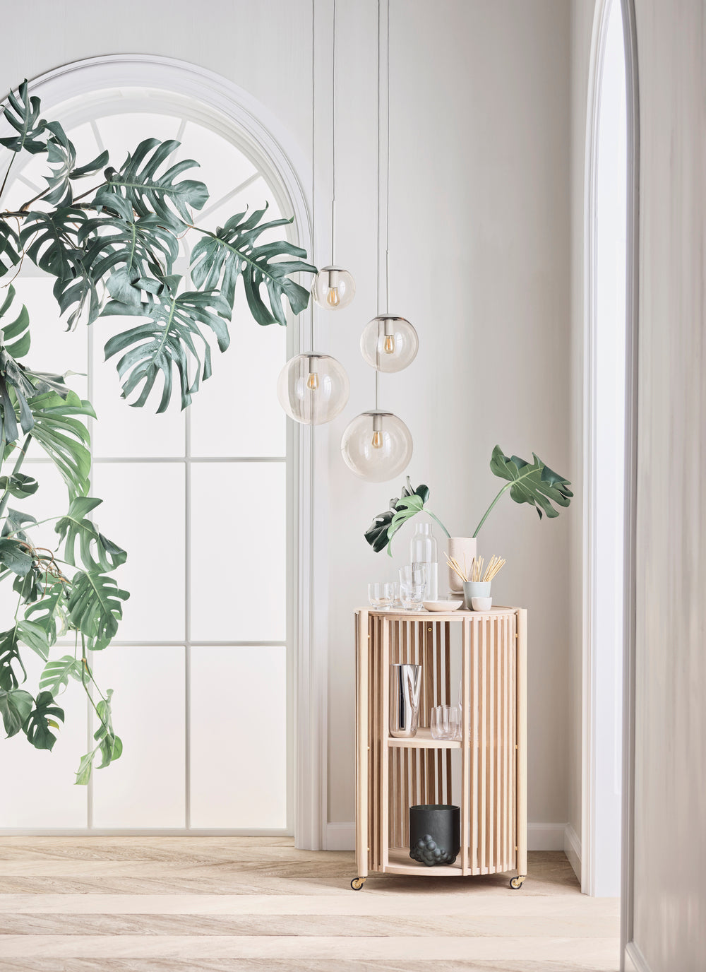 Váza BULK biele sklo