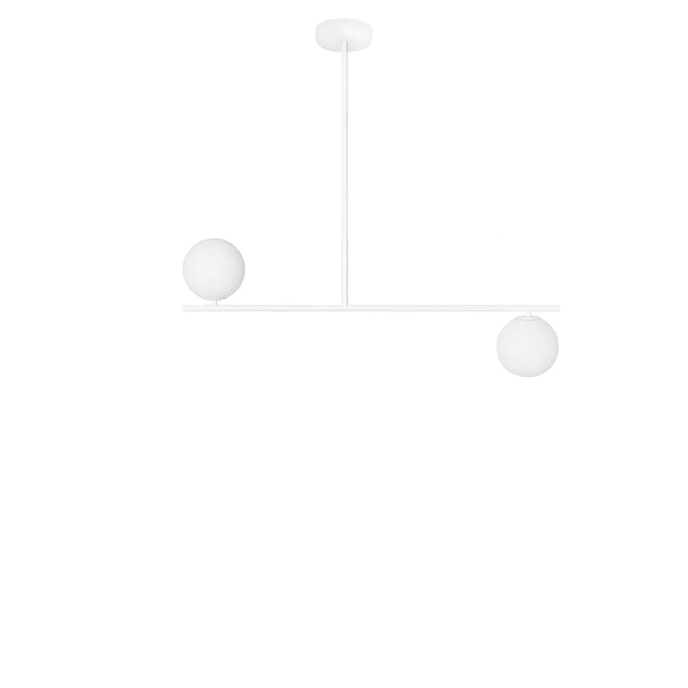 SUGURI white two-point ceiling lamp