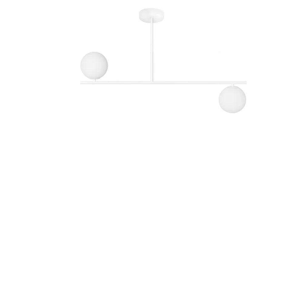 SUGURI white two-point ceiling lamp