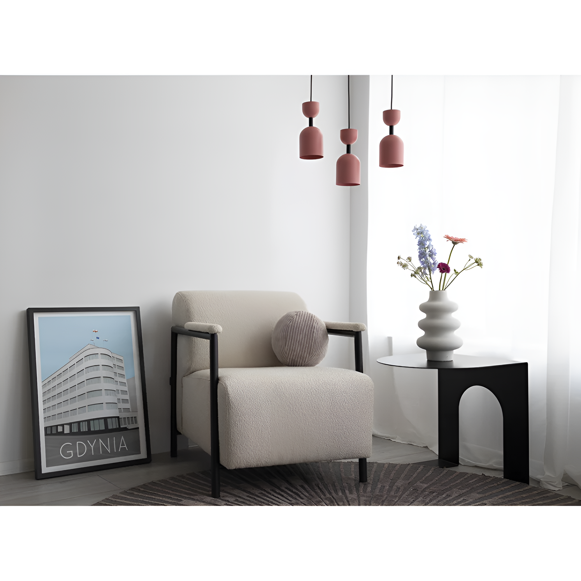 SUPURU burgundy pendant lamp