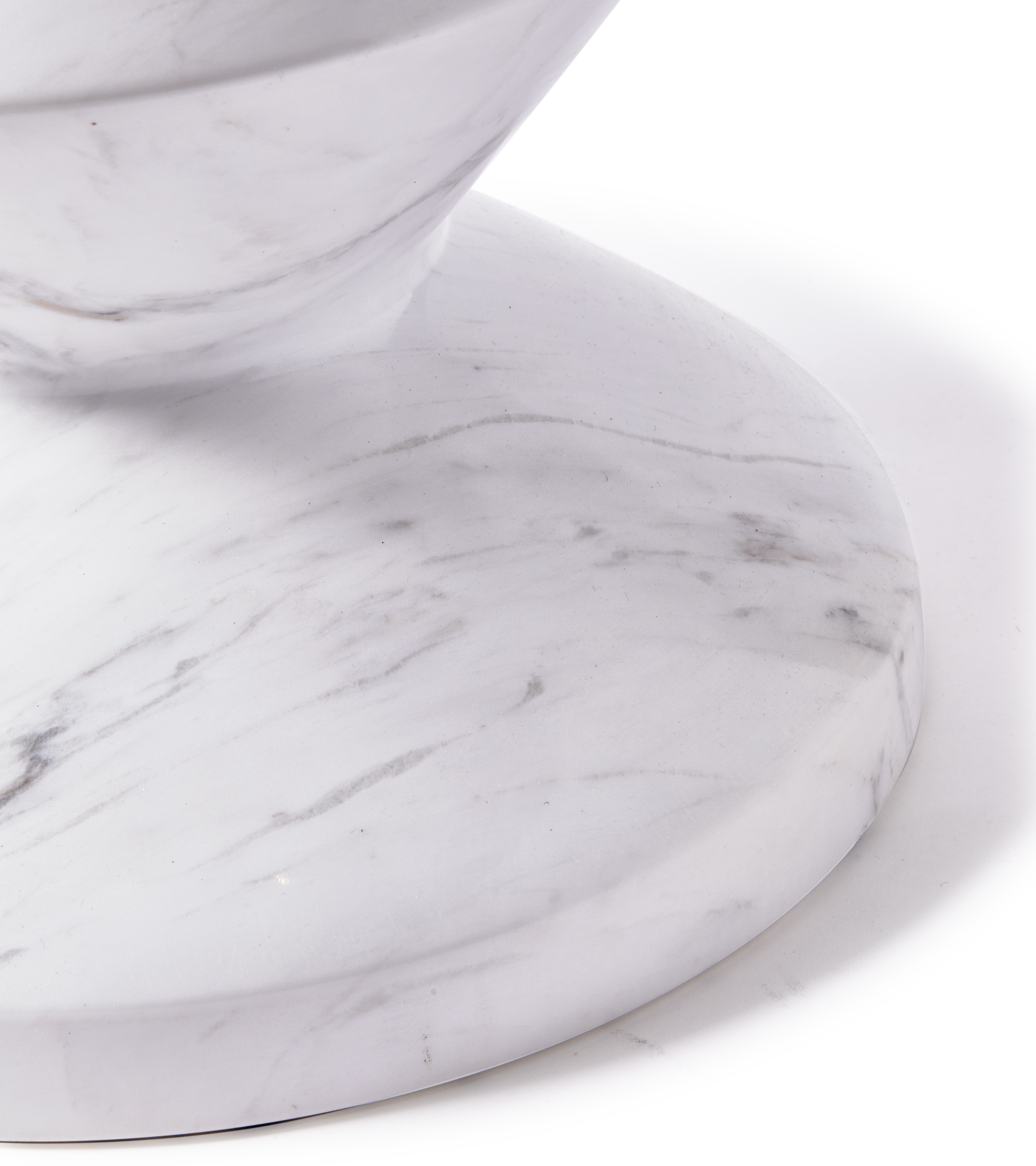 Stolička ZIG ZAG biely mramor