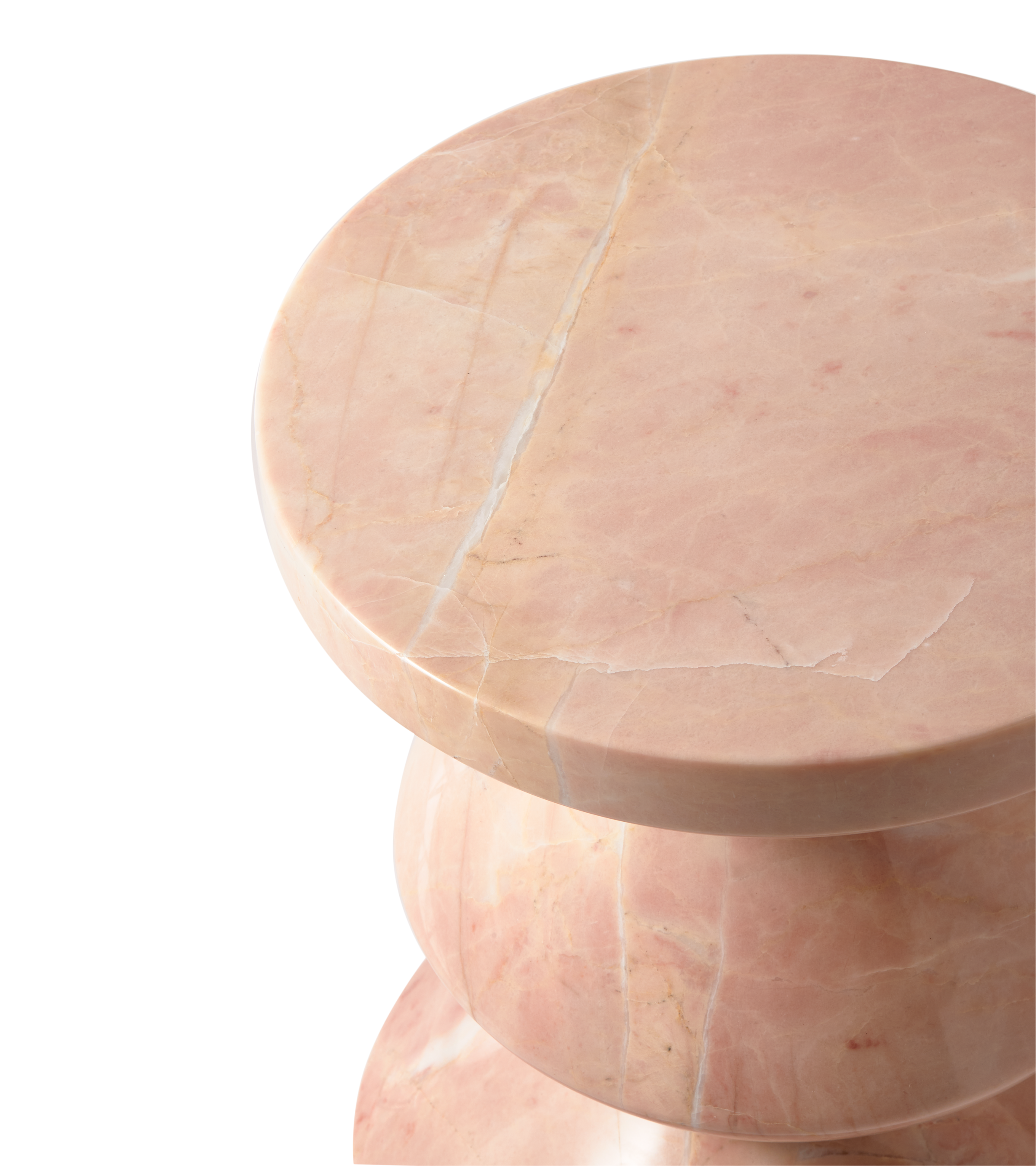 Stolička ZIG ZAG svetloružový mramor