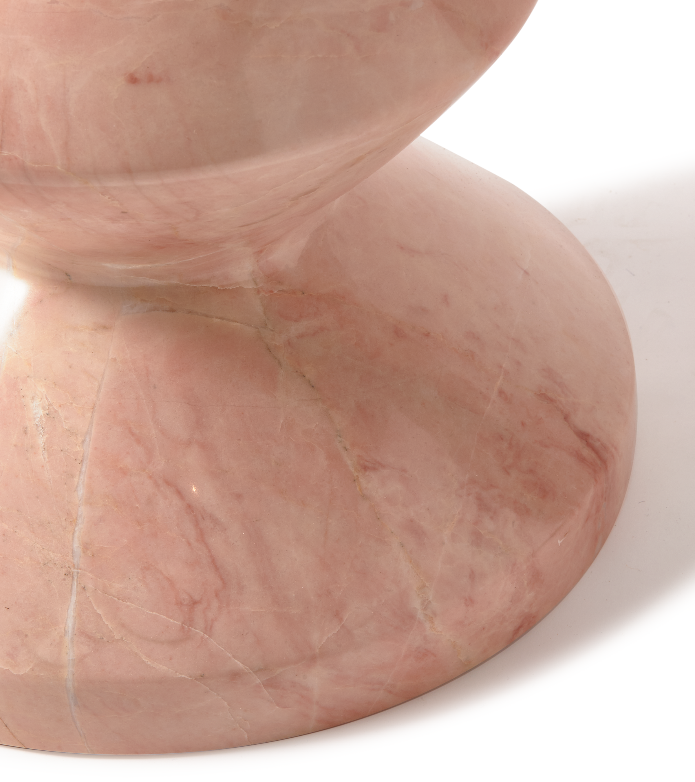 Stolička ZIG ZAG svetloružový mramor