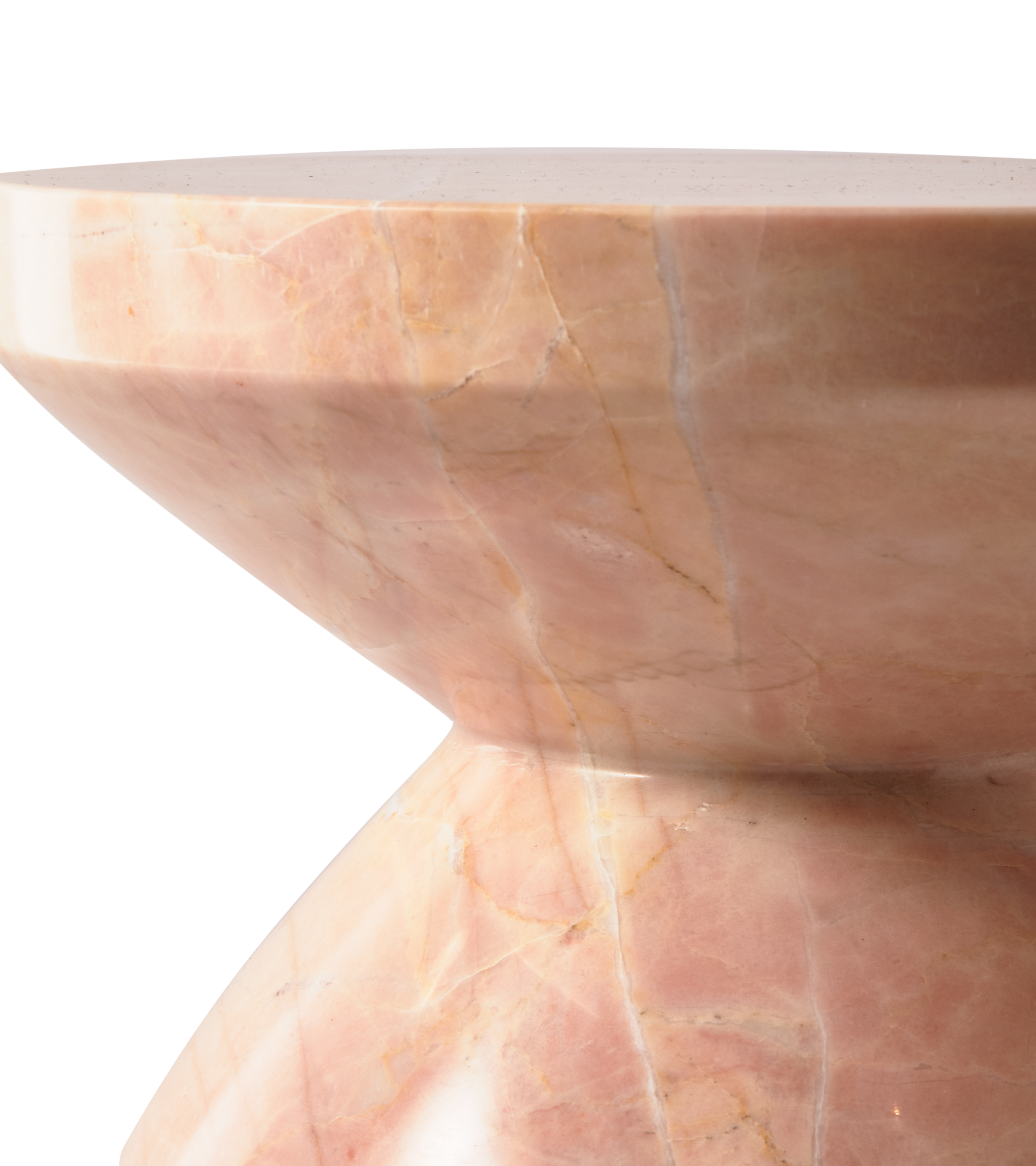 Stolička ZIG ZAG svetloružový mramor