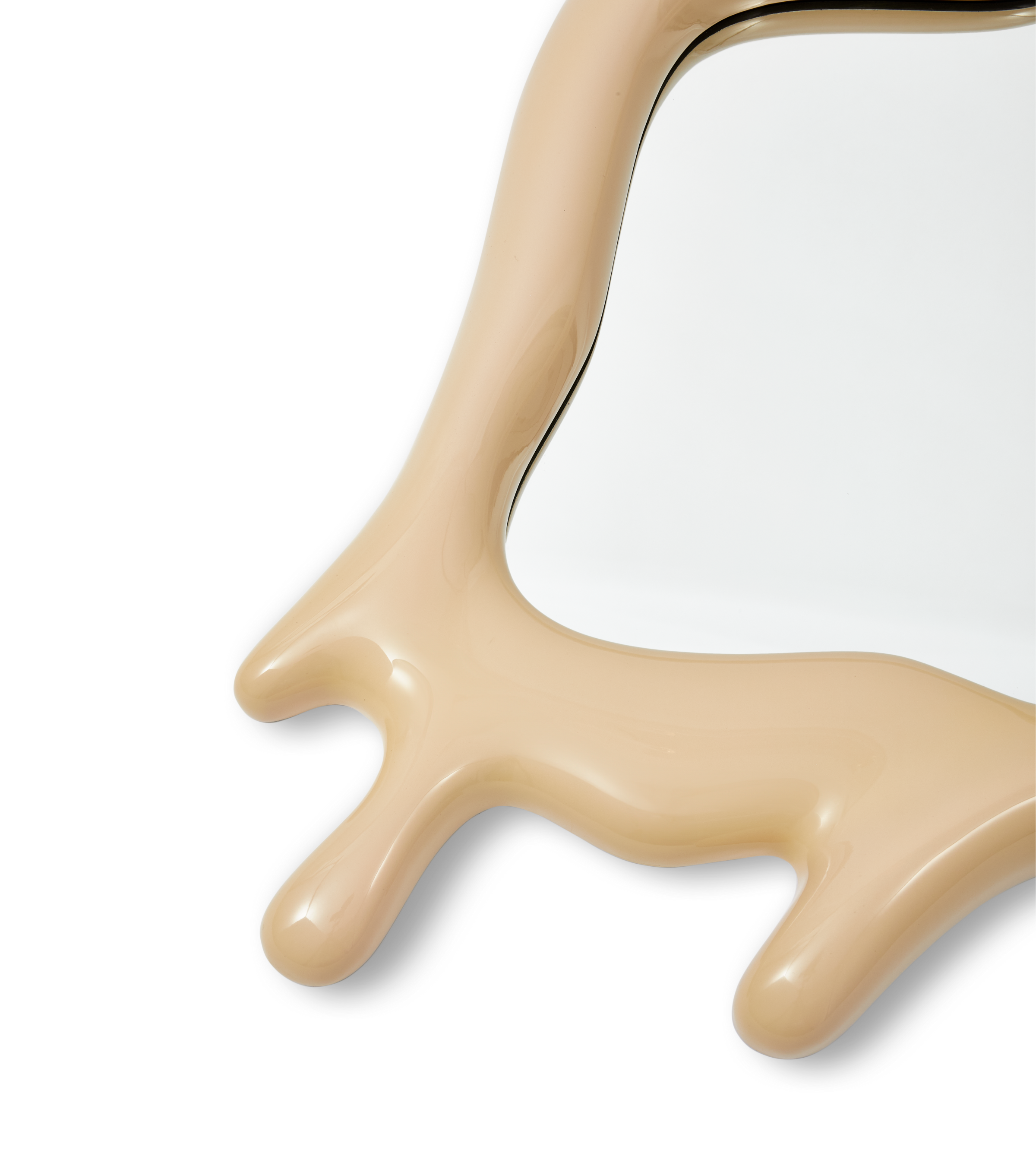 MELTING OVAL beige mirror