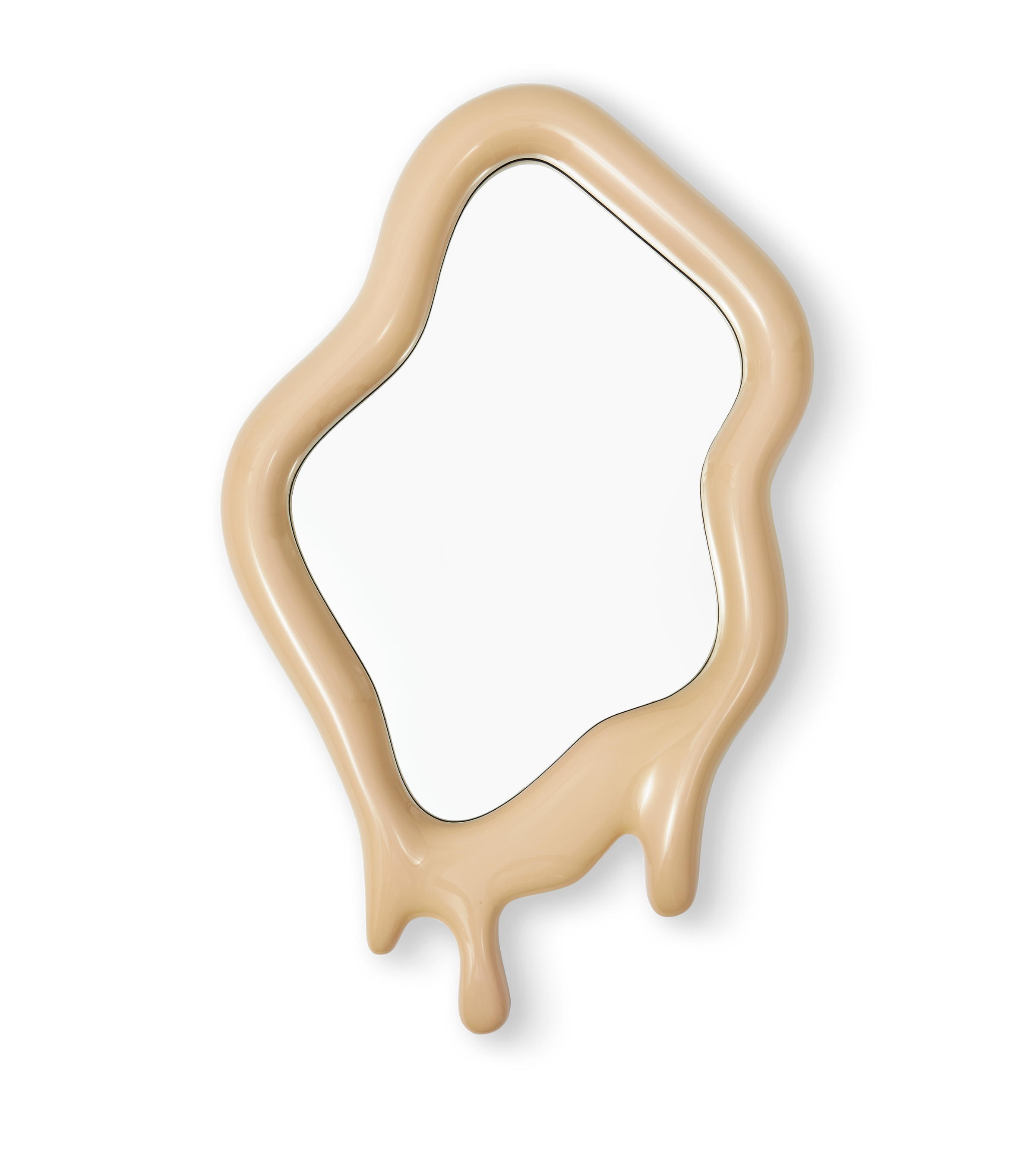 MELTING OVAL beige mirror