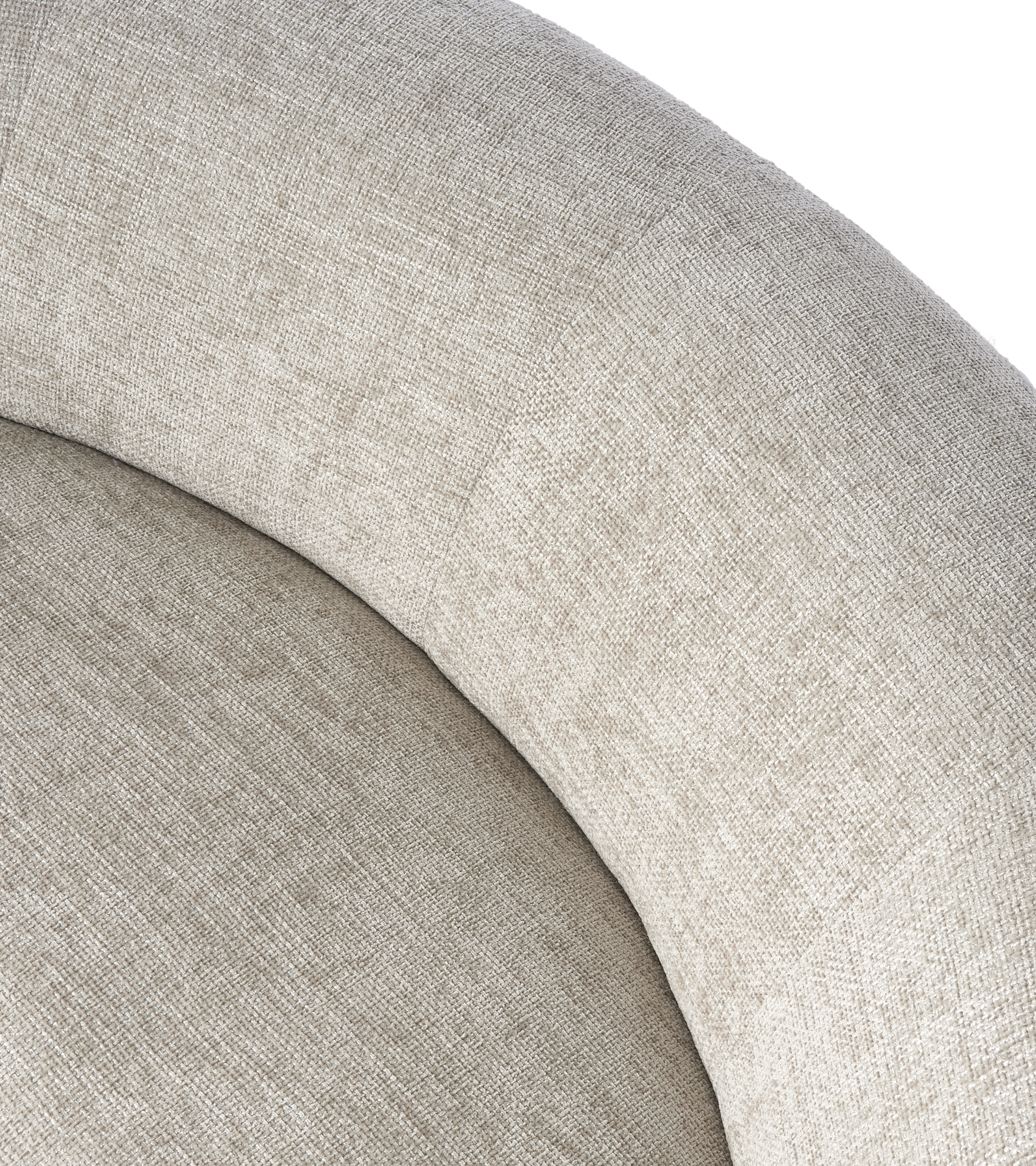 POLSPOTTEN modular sofa - large rounded corner module ecru